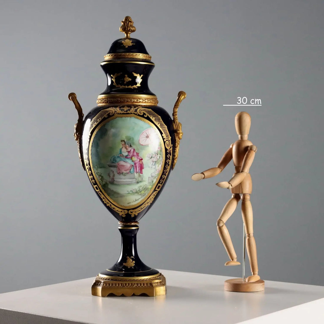 Antique Sèvres Porcelain Vase Gold Decorations France XX Century - France, Mid XX Century | Antiques | Ceramics Products