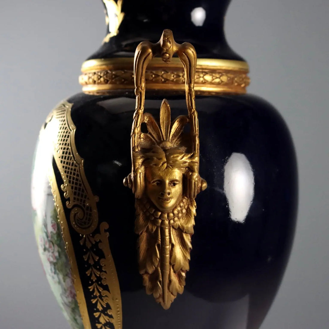 Antique Sèvres Porcelain Vase Gold Decorations France XX Century - France, Mid XX Century | Antiques | Ceramics Products