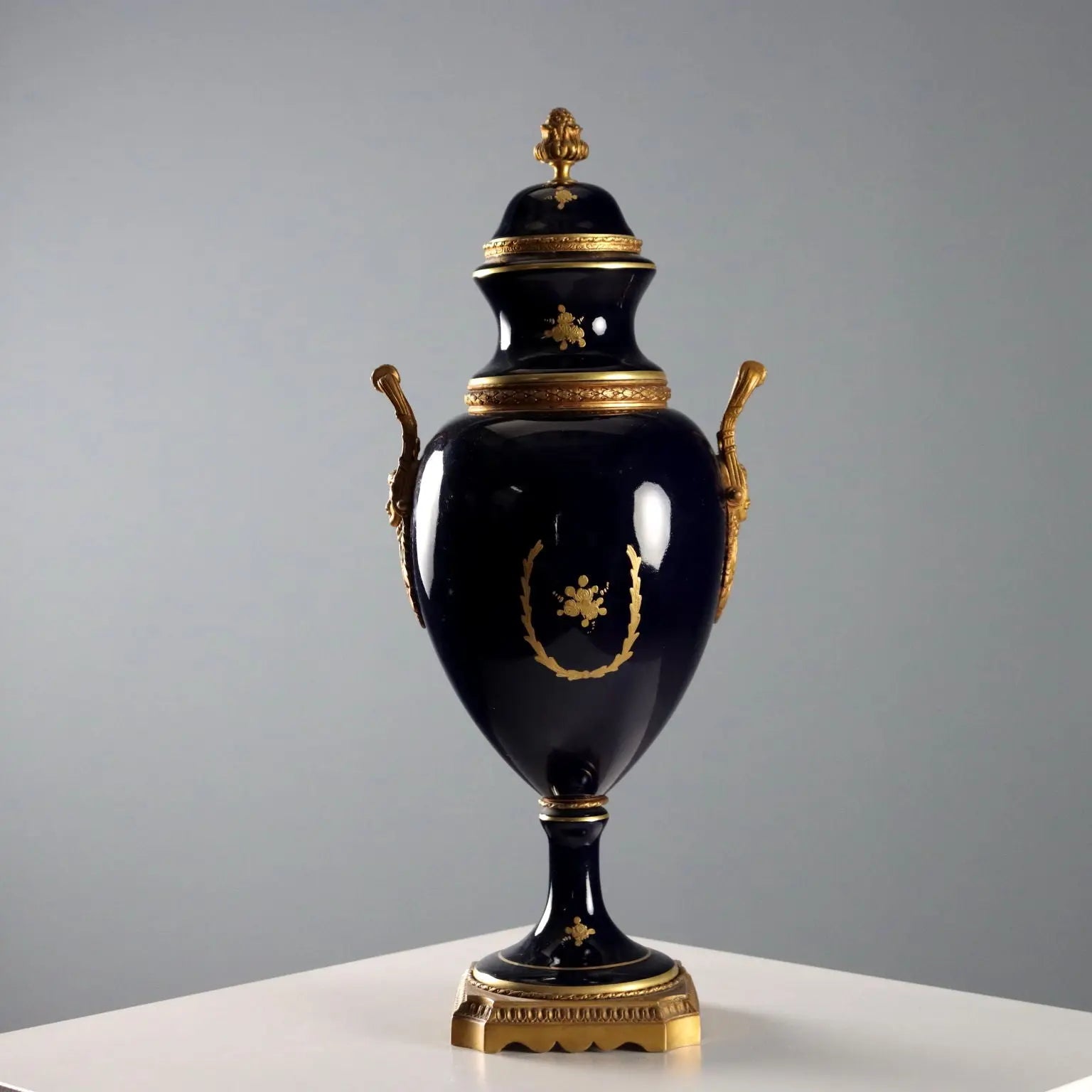 Antique Sèvres Porcelain Vase Gold Decorations France XX Century - France, Mid XX Century | Antiques | Ceramics Products