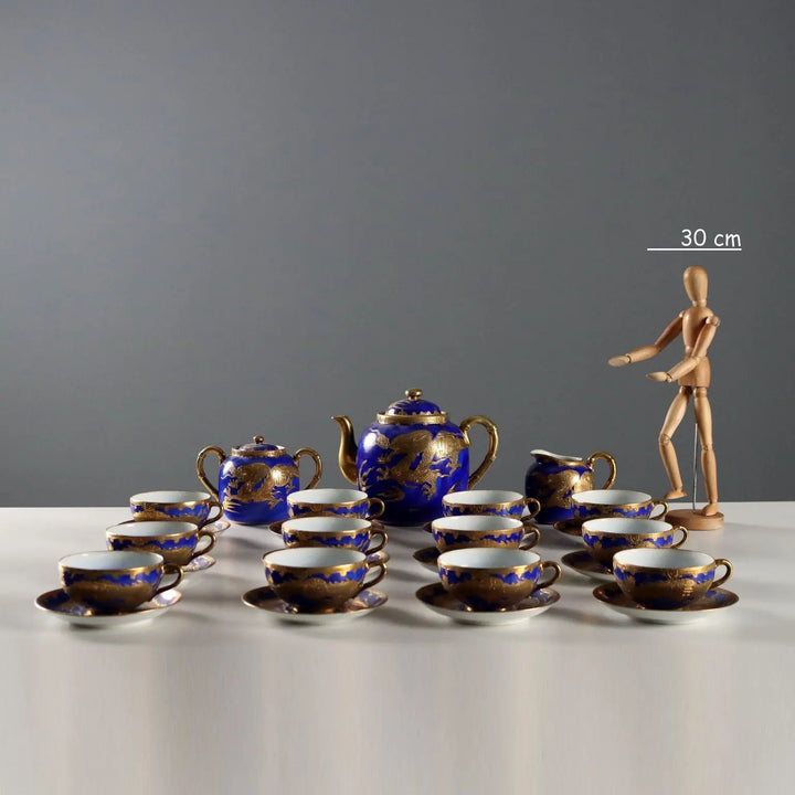 Antique Tea Set Porcelain Gold Decorations Japan XX Century - Japan, XX Century | Antiques | Ceramics Products