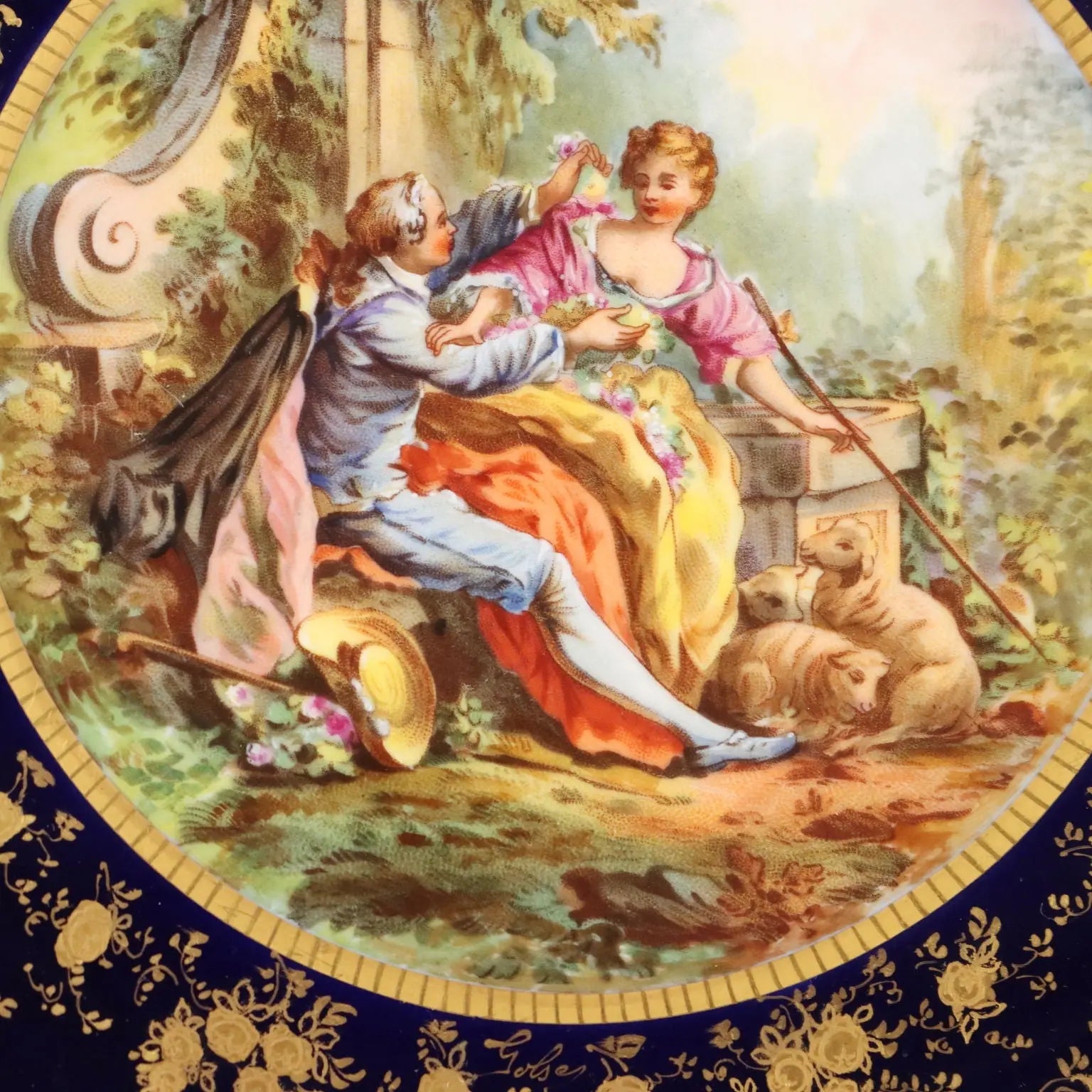 Andrè Golse Limoges Pastry Cake Service France XIX-XX Century