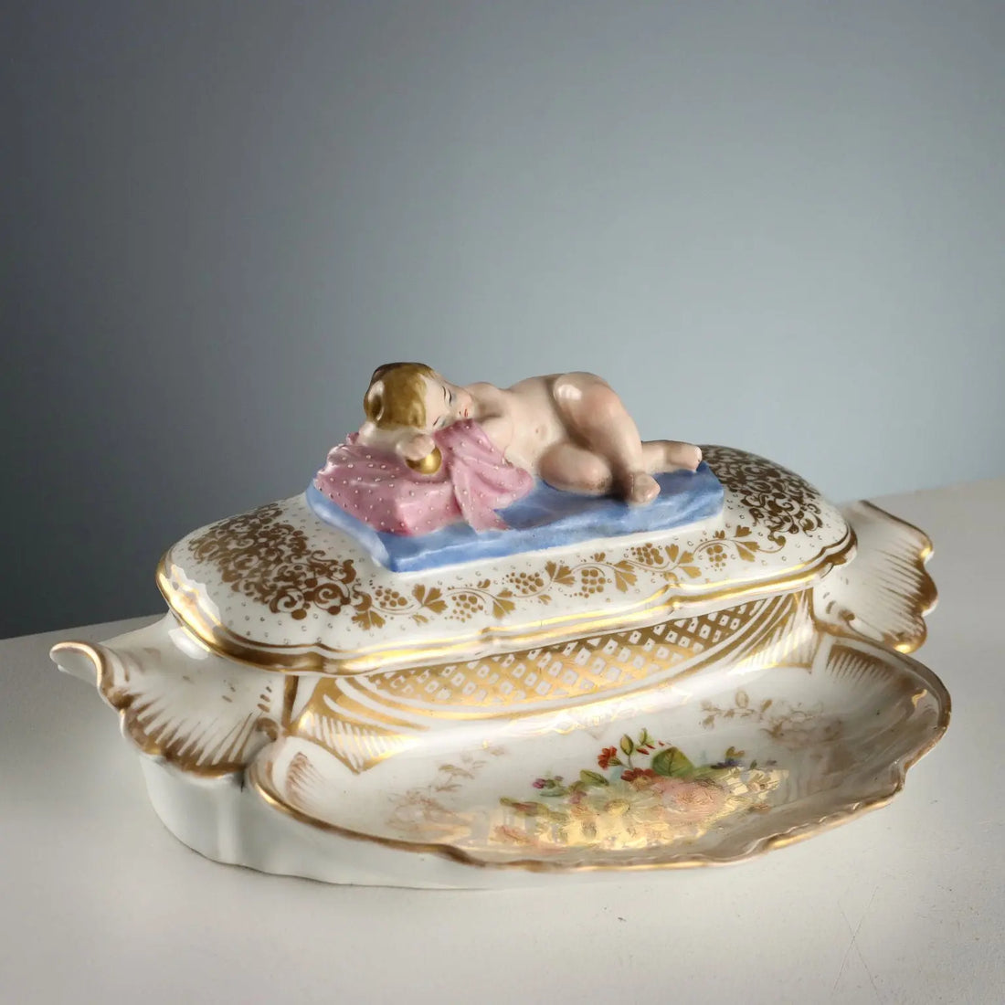Antique Inkwell Porcelain of Paris France XIX Century - France, Second Half XIX Century | Antiques | Ceramics Products