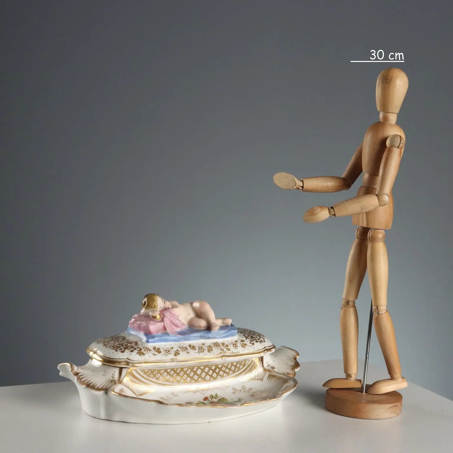 Antique Inkwell Porcelain of Paris France XIX Century - France, Second Half XIX Century | Antiques | Ceramics Products