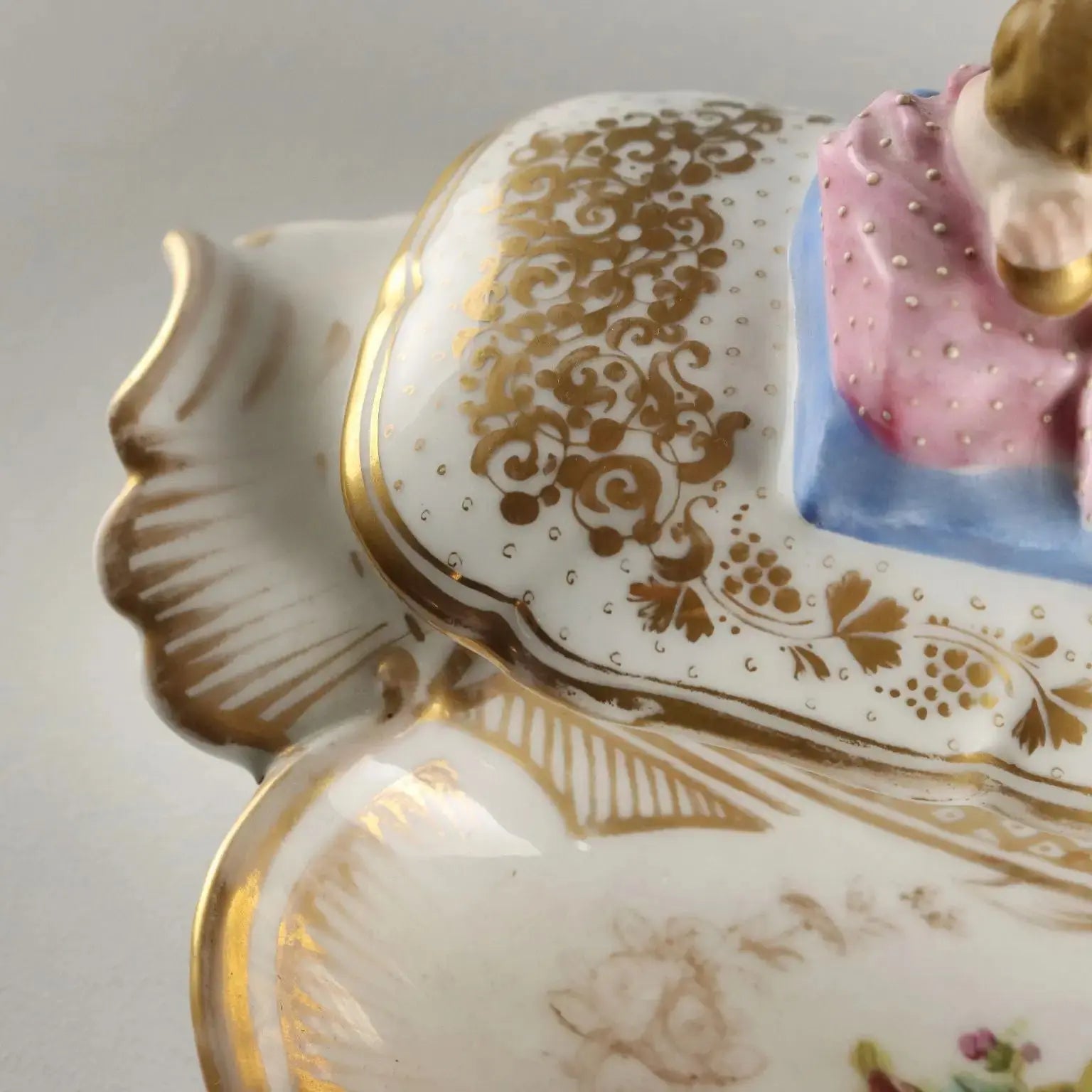 Antique Inkwell Porcelain of Paris France XIX Century - France, Second Half XIX Century | Antiques | Ceramics Products