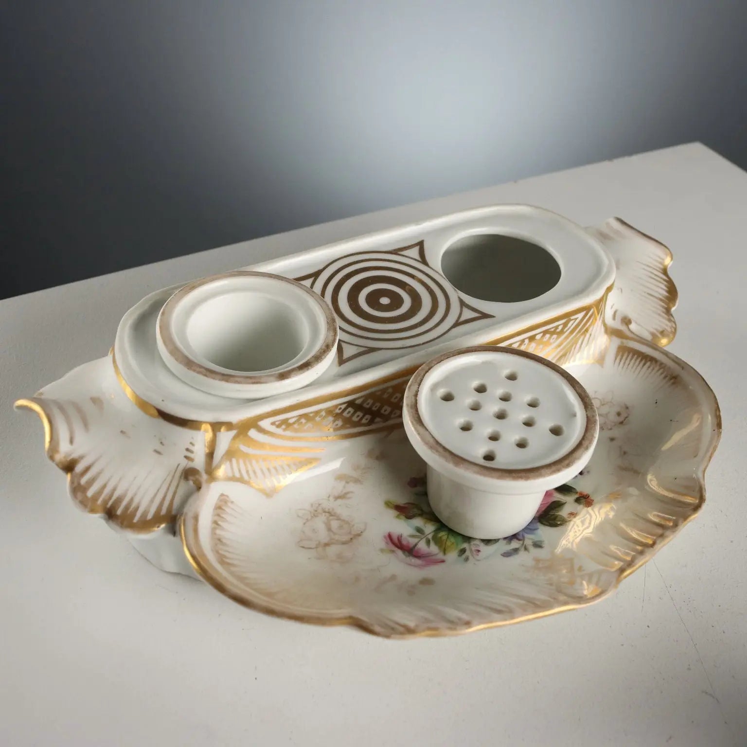 Antique Inkwell Porcelain of Paris France XIX Century - France, Second Half XIX Century | Antiques | Ceramics Products