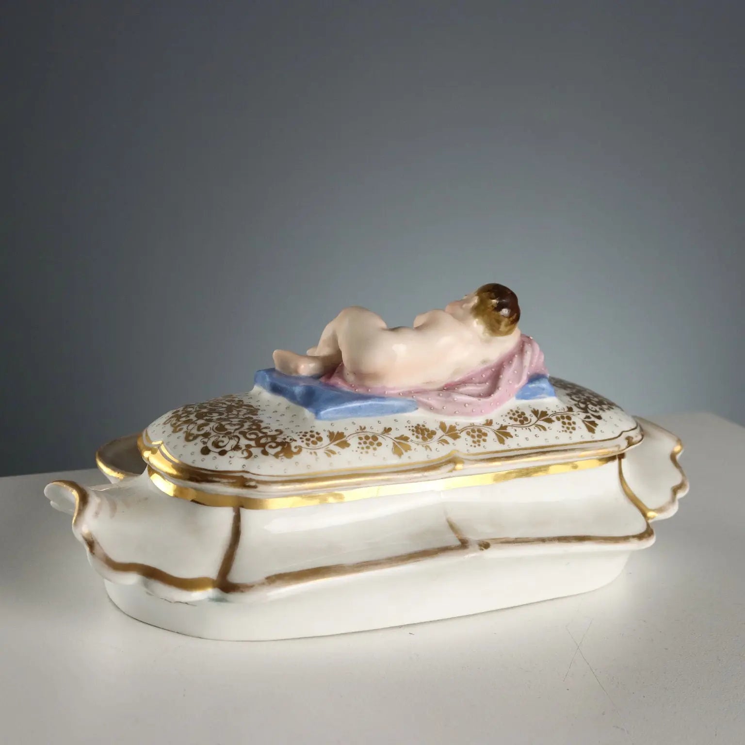 Antique Inkwell Porcelain of Paris France XIX Century - France, Second Half XIX Century | Antiques | Ceramics Products