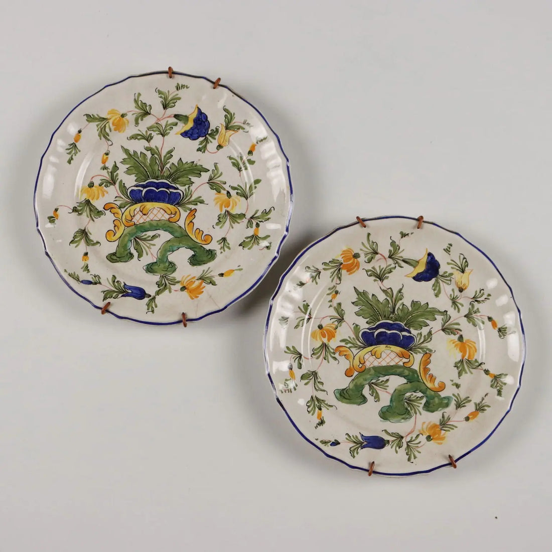 Antique Plates Majolica Nove Bassano Italy XX Century