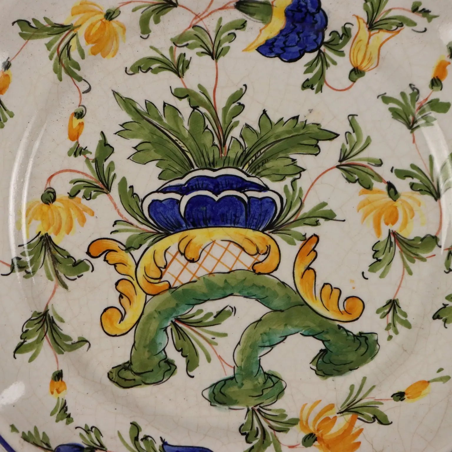 Antique Plates Majolica Nove Bassano Italy XX Century