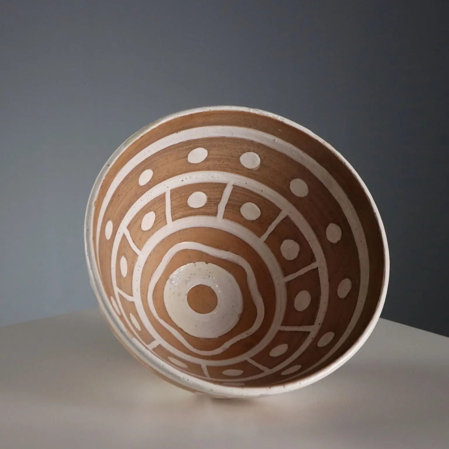 Vintage Bowl Ceramic and Enamels Zaccagnini Italy 1940s-1950s