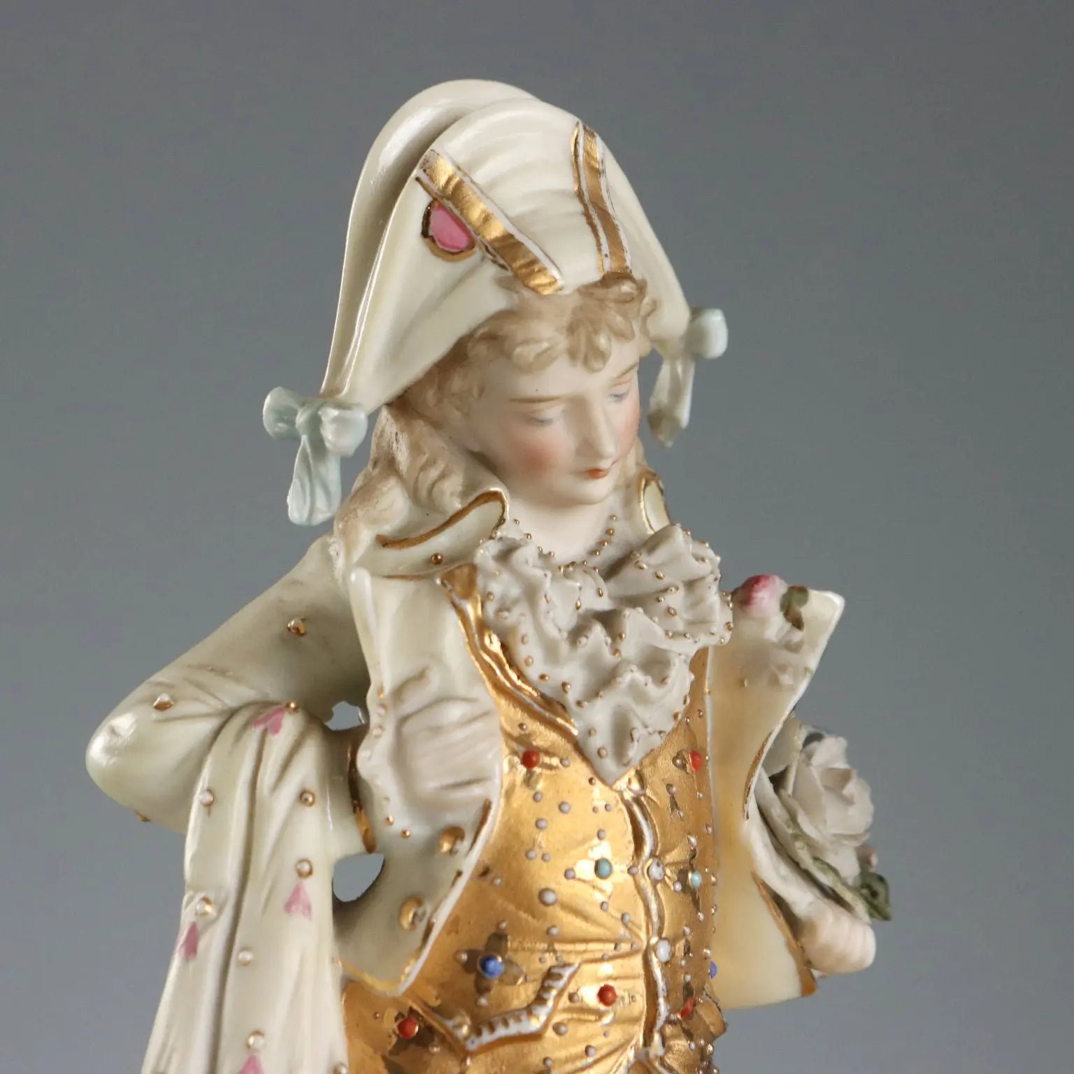Antique Biscuit Porcelain Figurine France XIX Century