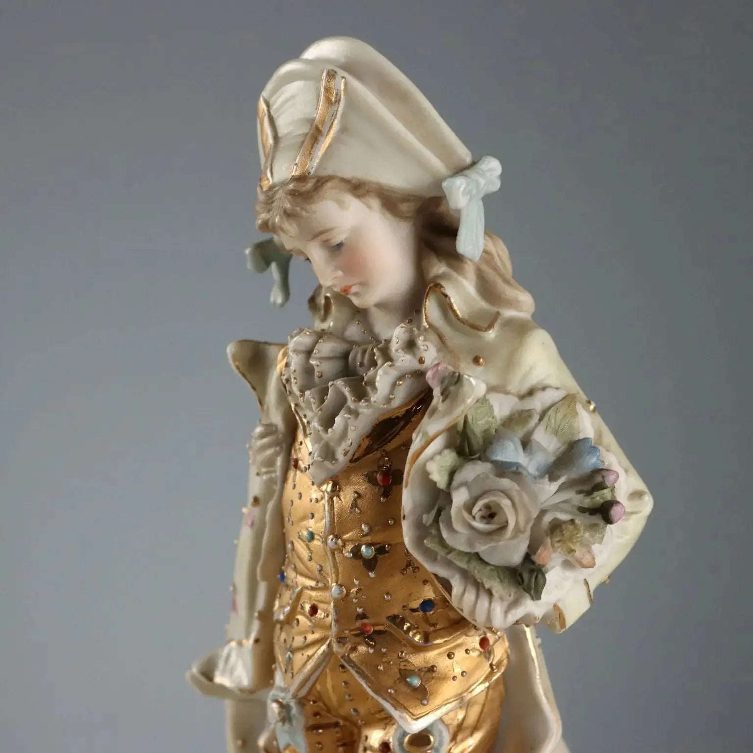 Antique Biscuit Porcelain Figurine France XIX Century