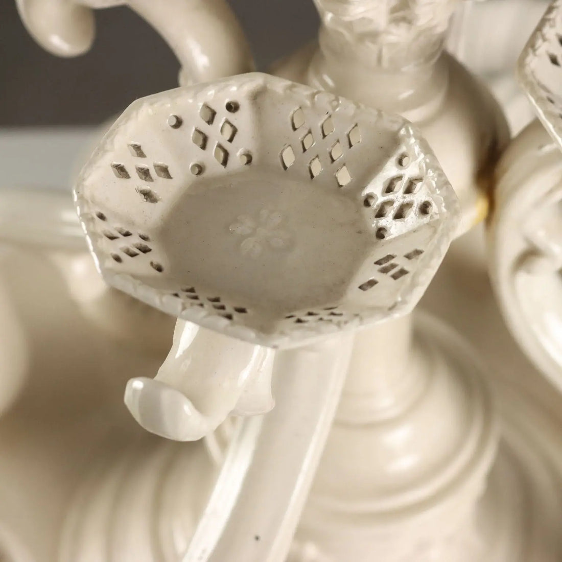 Antique Centerpiece Plat de Ménage Earthenware Italy XIX Century