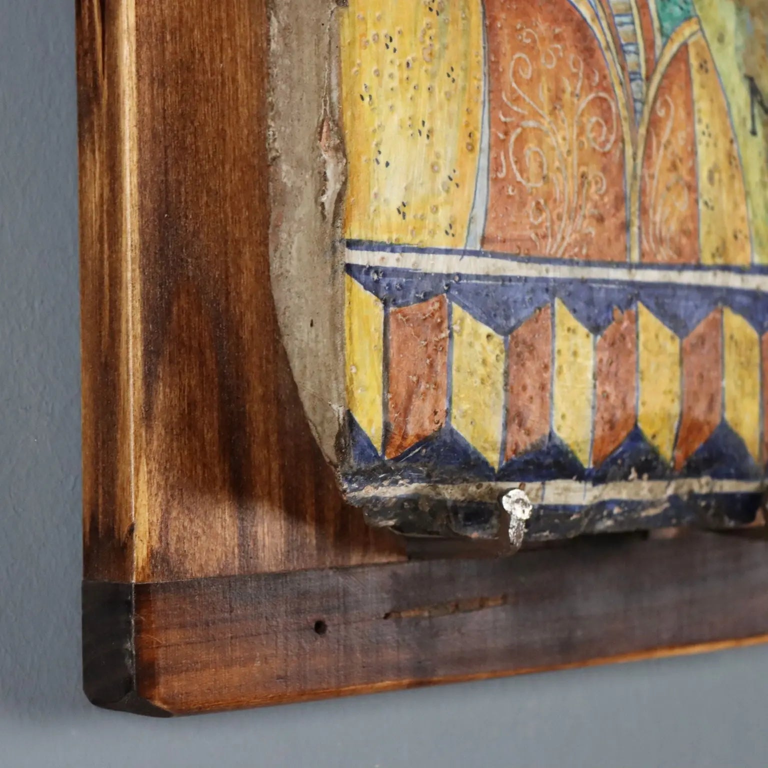 Antique Tile Majolica Melandri & Focaccia Italy Early XX Century