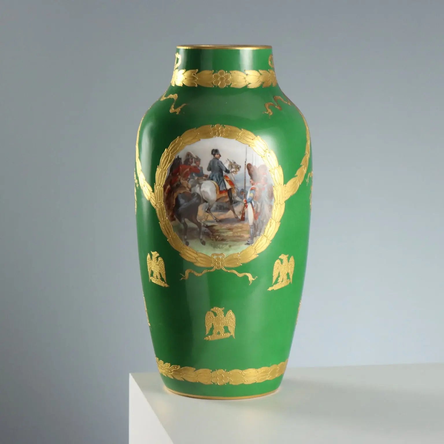Antique Vase Napoleon III Porcelain France Late XIX Century