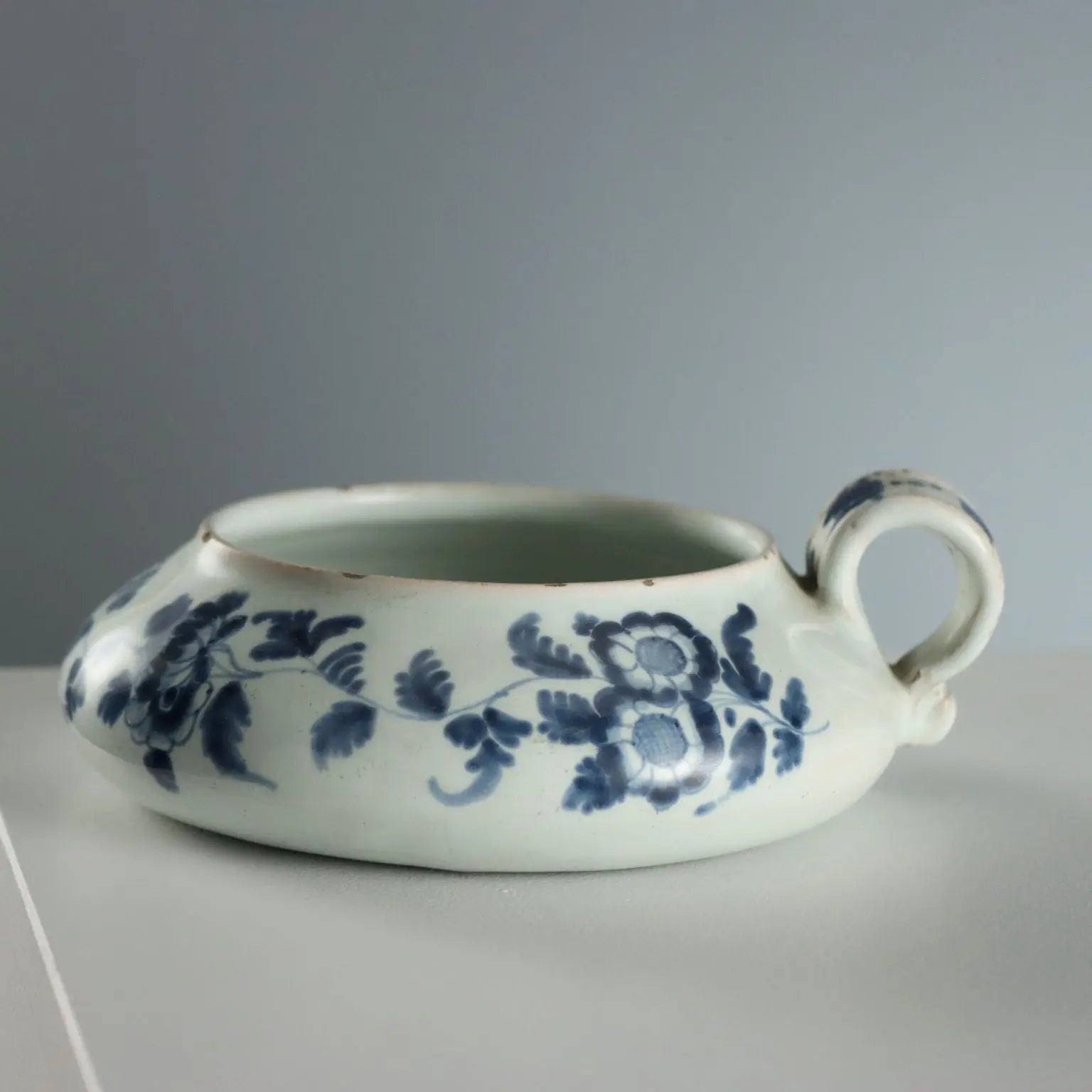 Antique Bowl Majolica Ligurian Manufacture XVIII Century