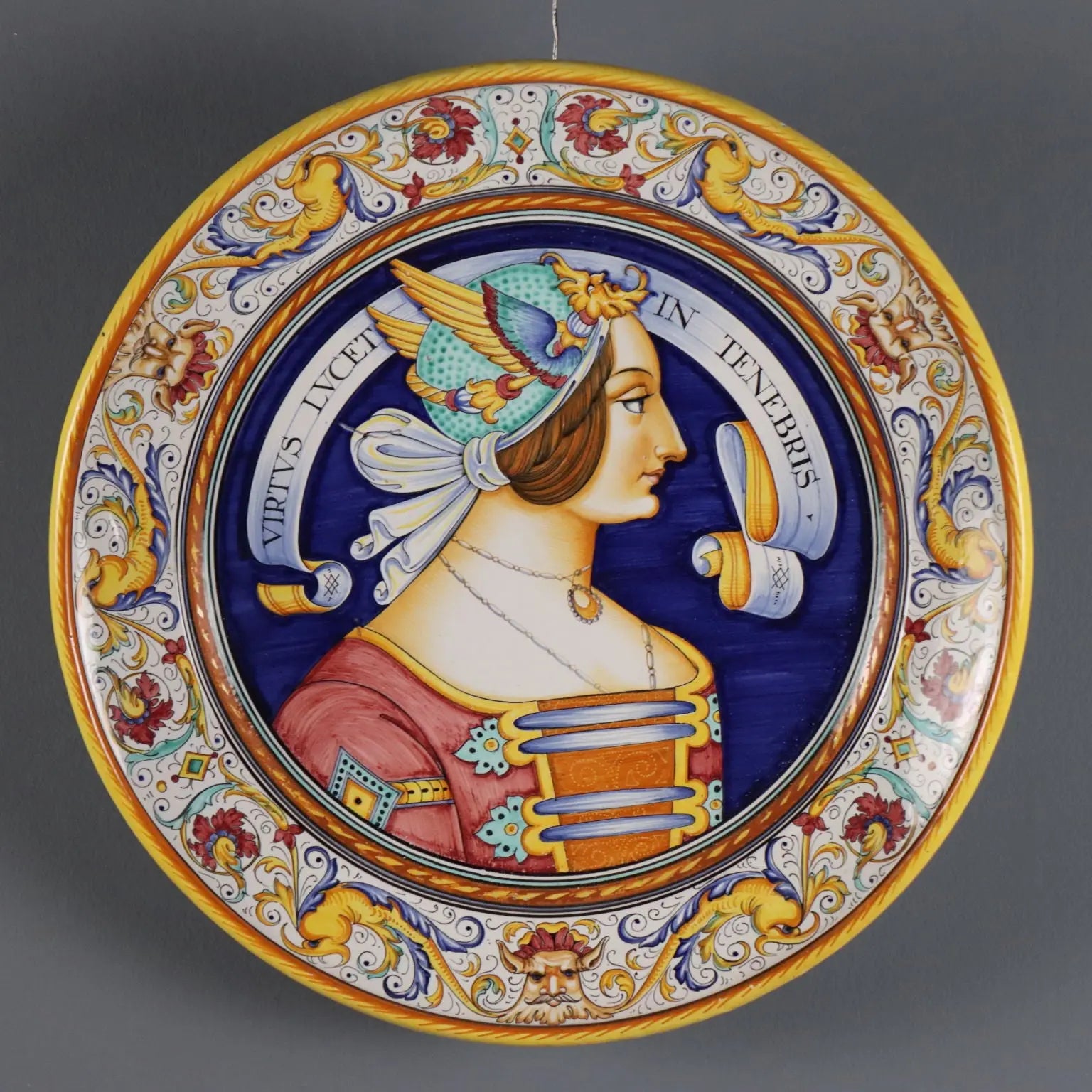 Vintage Plate Deruta Majolica F.lli Mari XX Century