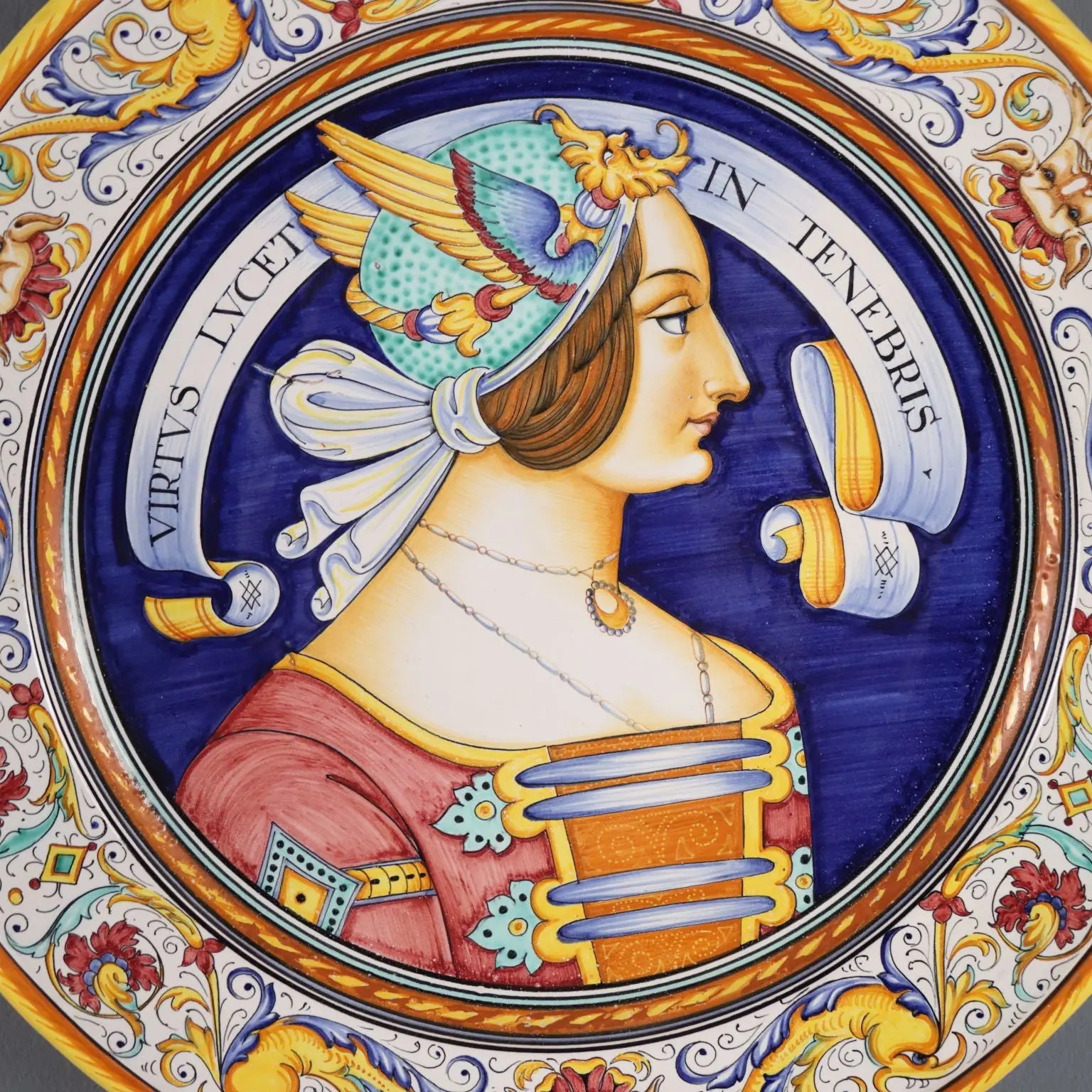 Vintage Plate Deruta Majolica F.lli Mari XX Century