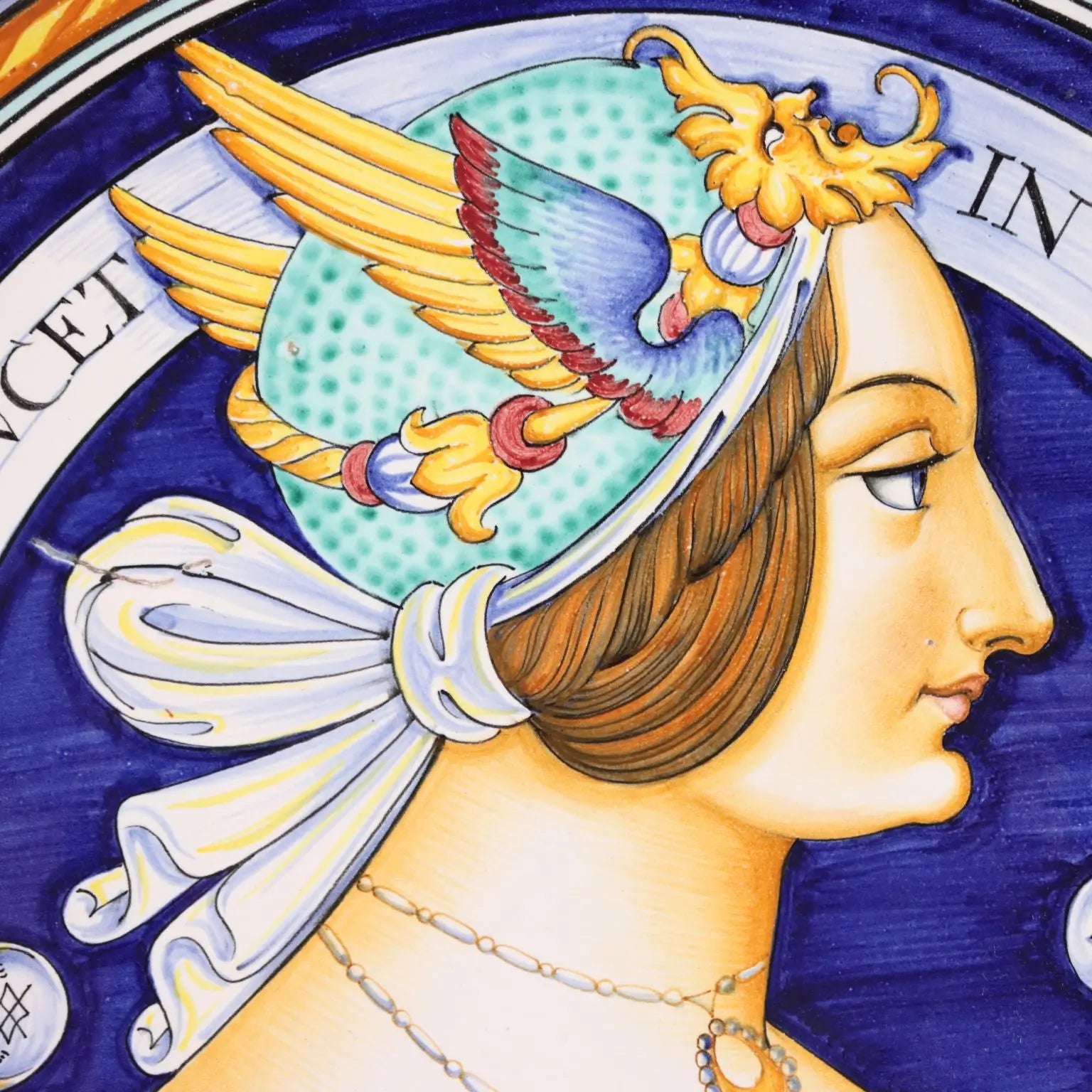 Vintage Plate Deruta Majolica F.lli Mari XX Century