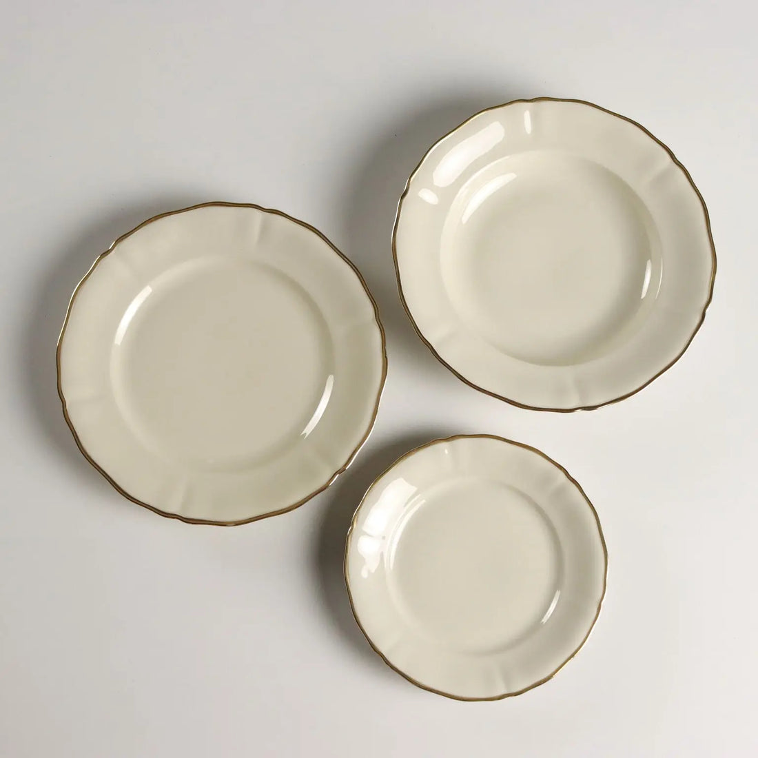 Vintage Plate Set Stolzenfels Bavarian Porcelain XX Century