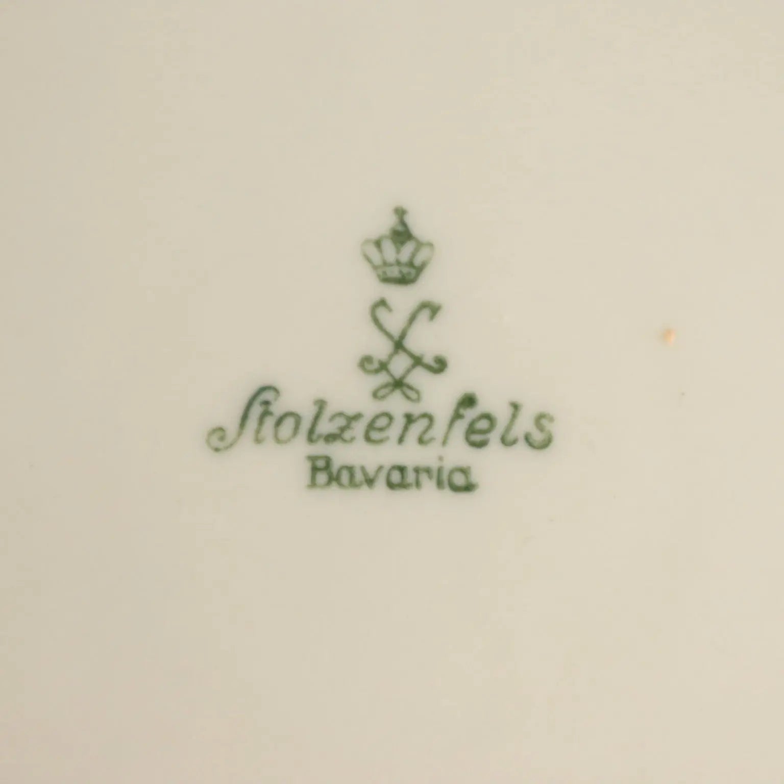 Vintage Plate Set Stolzenfels Bavarian Porcelain XX Century