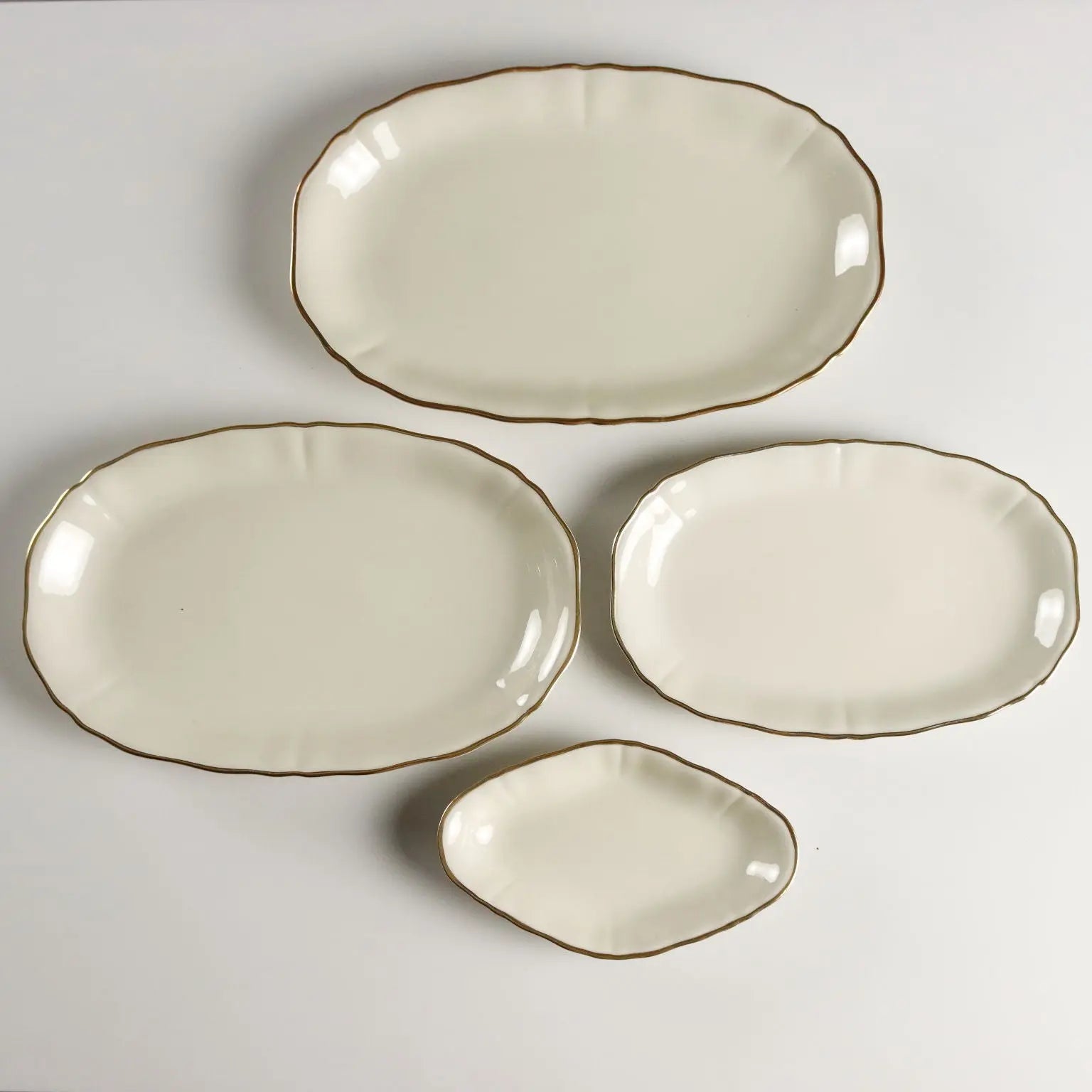 Vintage Plate Set Stolzenfels Bavarian Porcelain XX Century