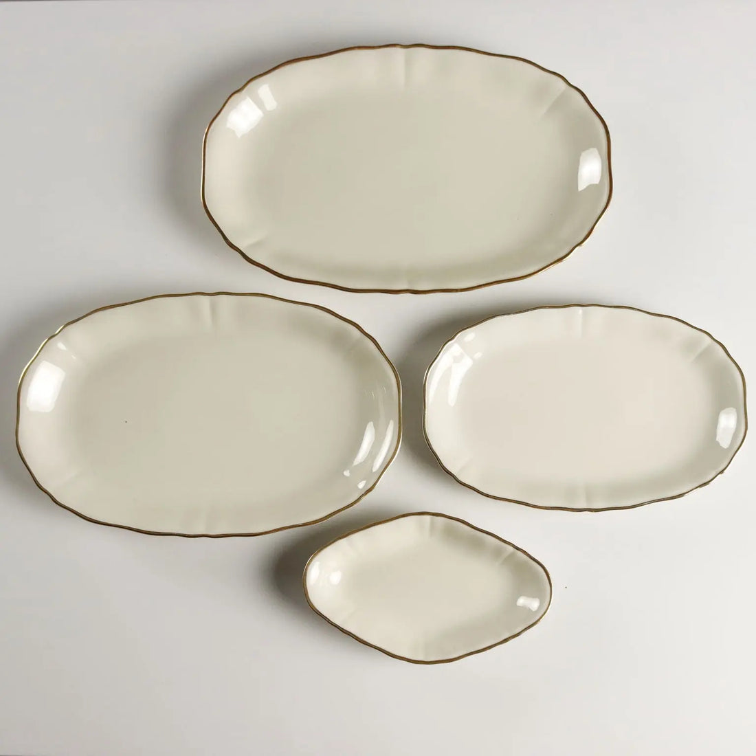Vintage Plate Set Stolzenfels Bavarian Porcelain XX Century