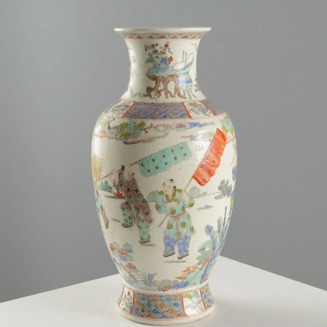 Antique Baluster Vase Porcelain China Late Qing Era 1868-1912