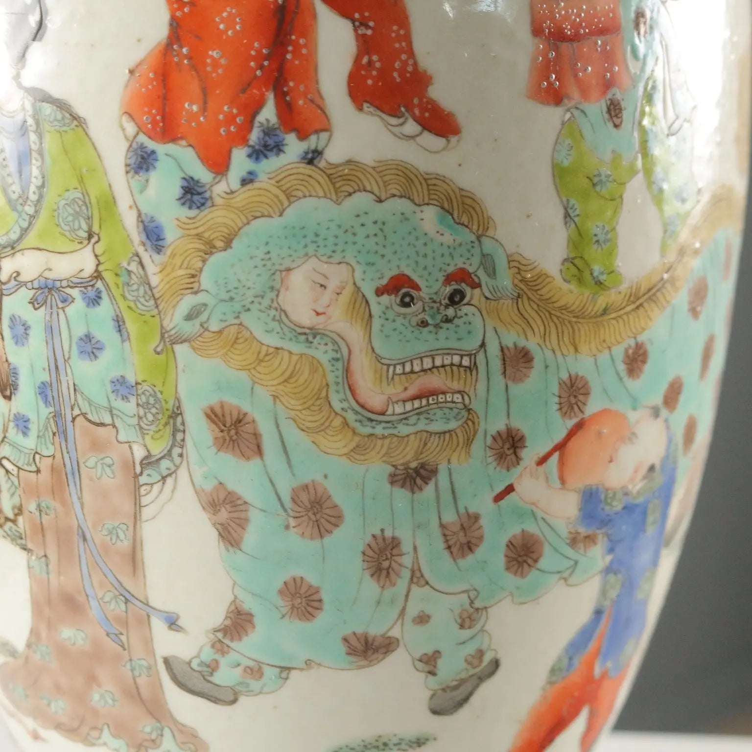 Antique Baluster Vase Porcelain China Late Qing Era 1868-1912