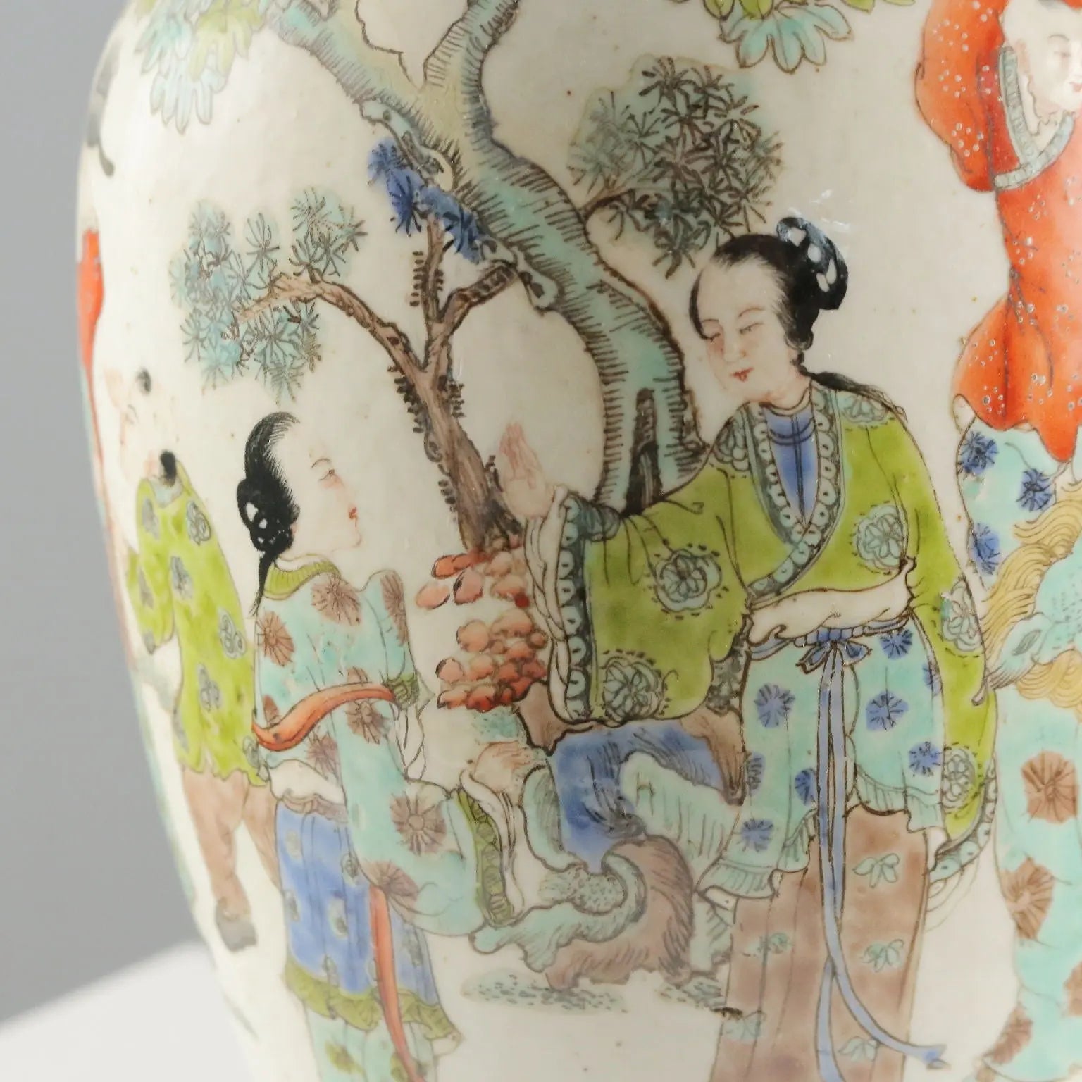 Antique Baluster Vase Porcelain China Late Qing Era 1868-1912
