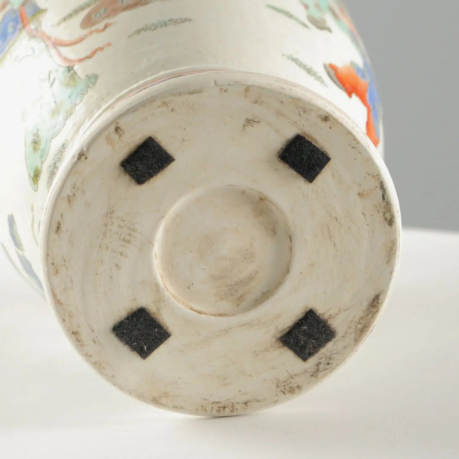 Antique Baluster Vase Porcelain China Late Qing Era 1868-1912