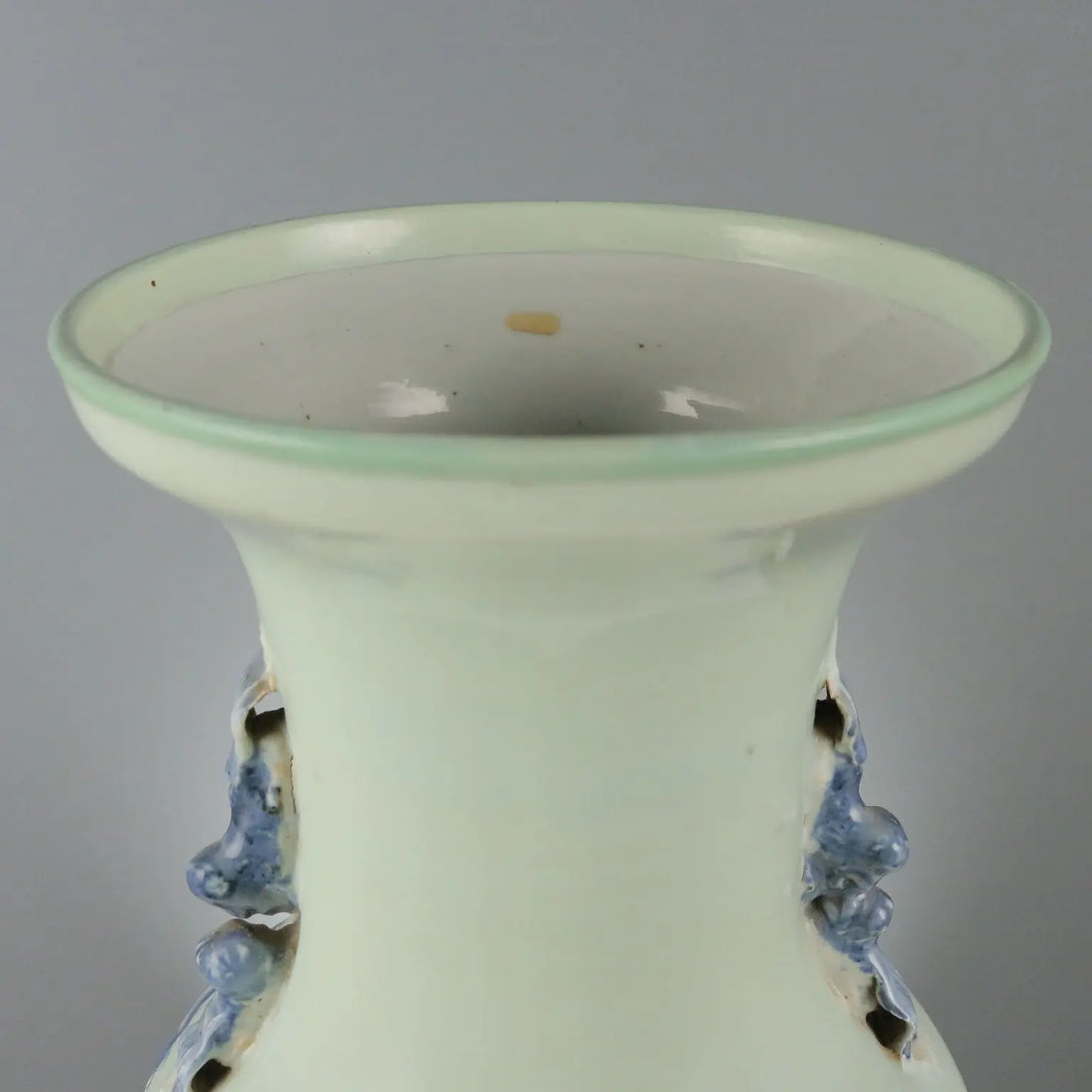 Antique Vase Celadon Porcelain Decorations China XX Century