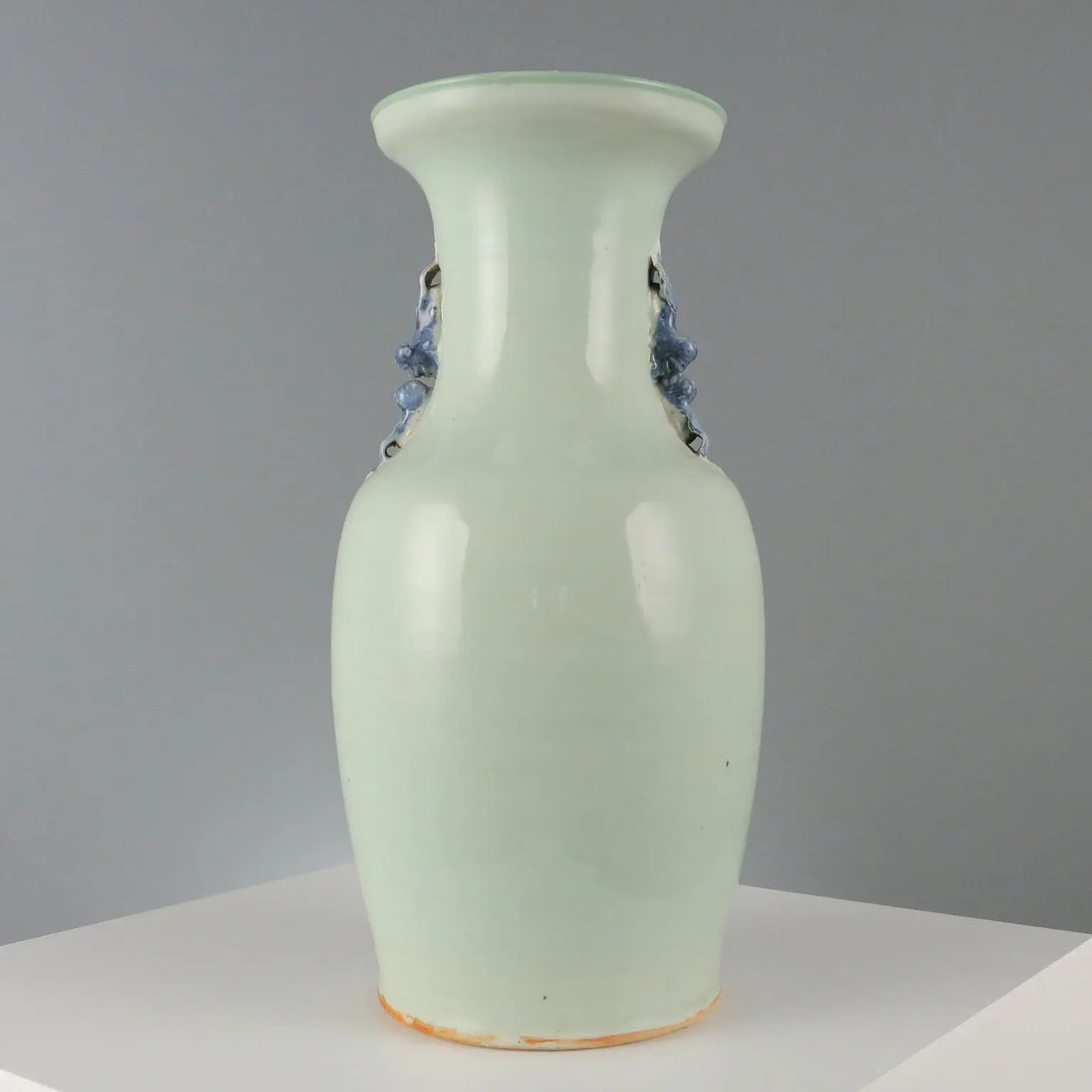 Antique Vase Celadon Porcelain Decorations China XX Century