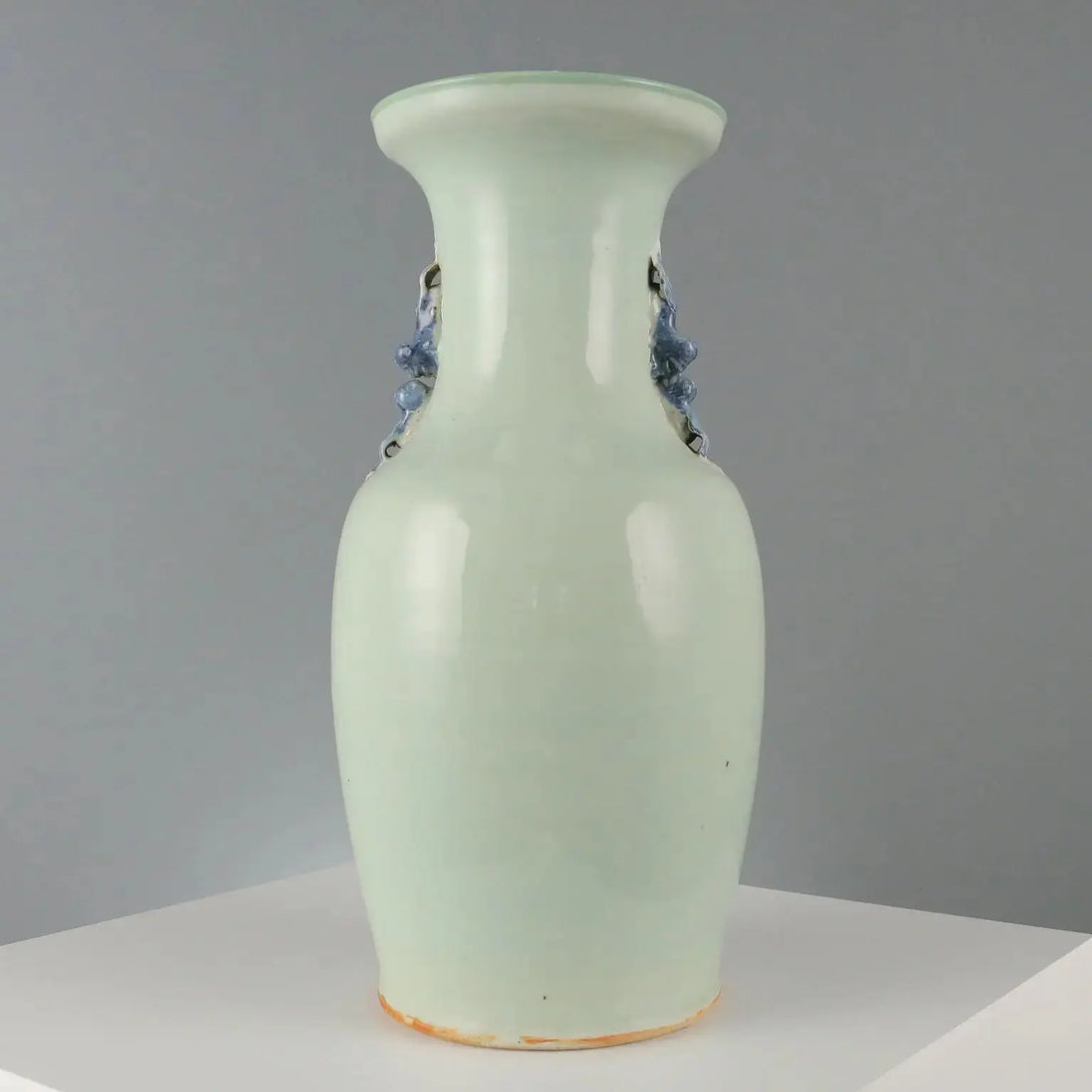 Antique Vase Celadon Porcelain Decorations China XX Century
