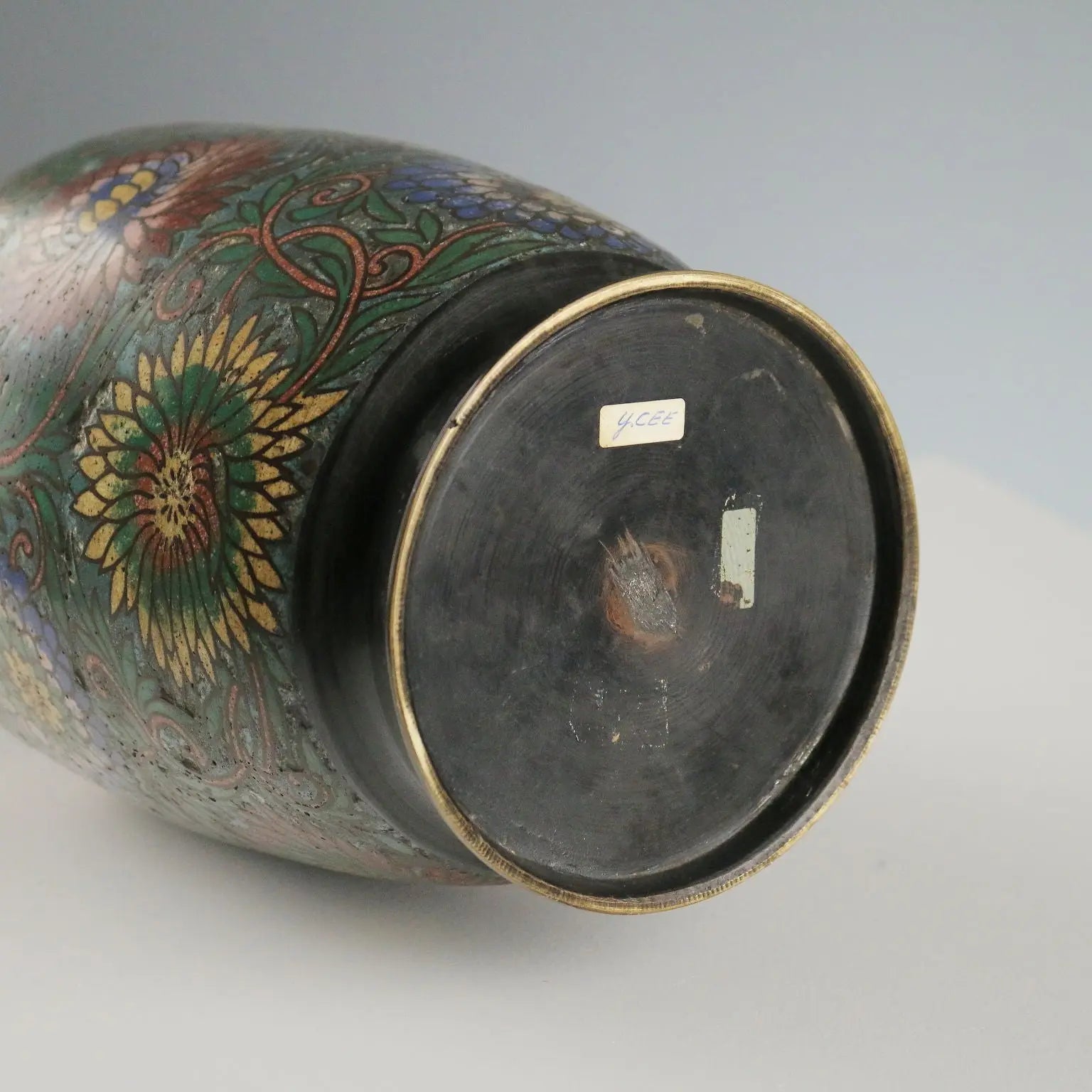 Antique Cloisonné Vase Japan Meiji Era 1868-1912