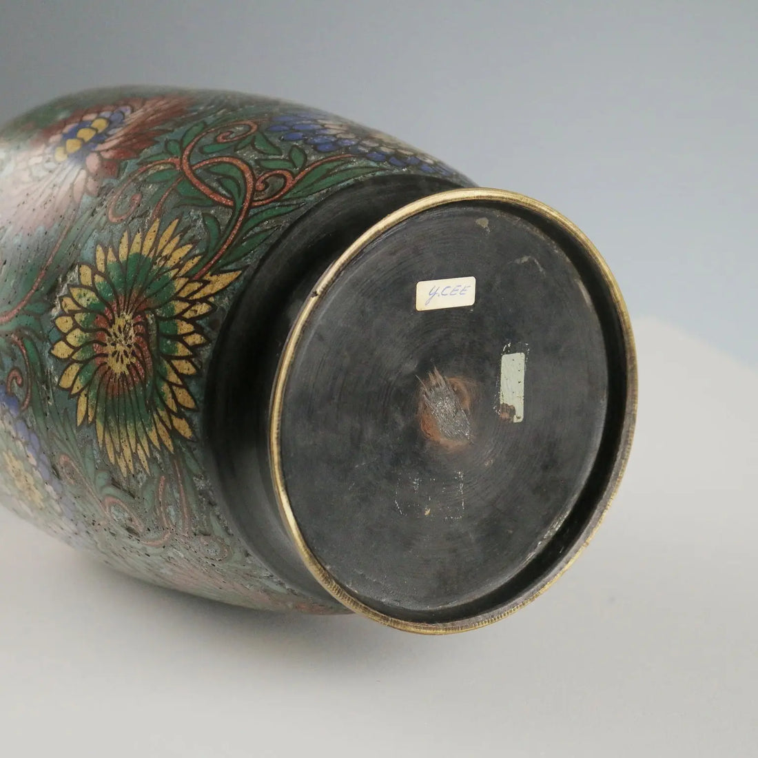 Antique Cloisonné Vase Japan Meiji Era 1868-1912