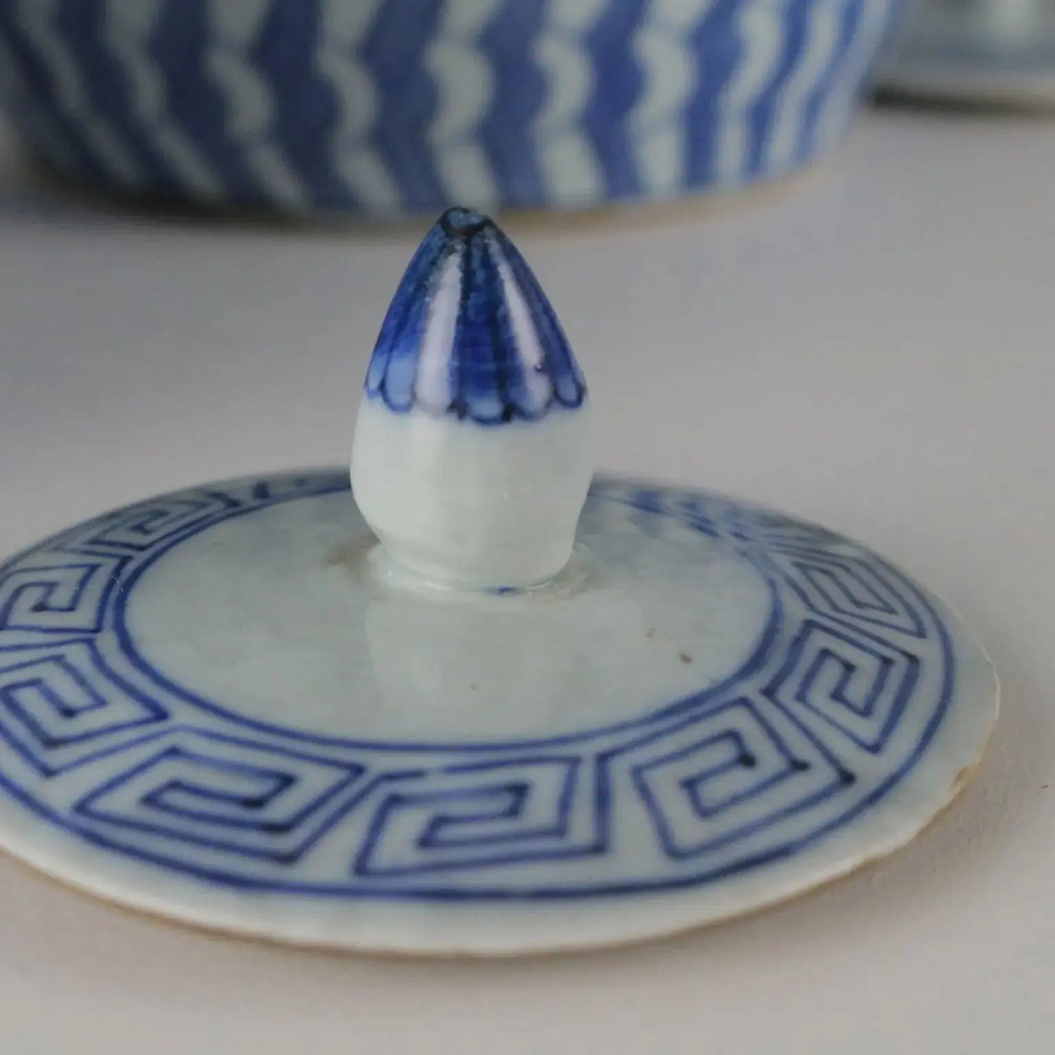 Antique Ginger Jars with Porcelain Lid China XX Century