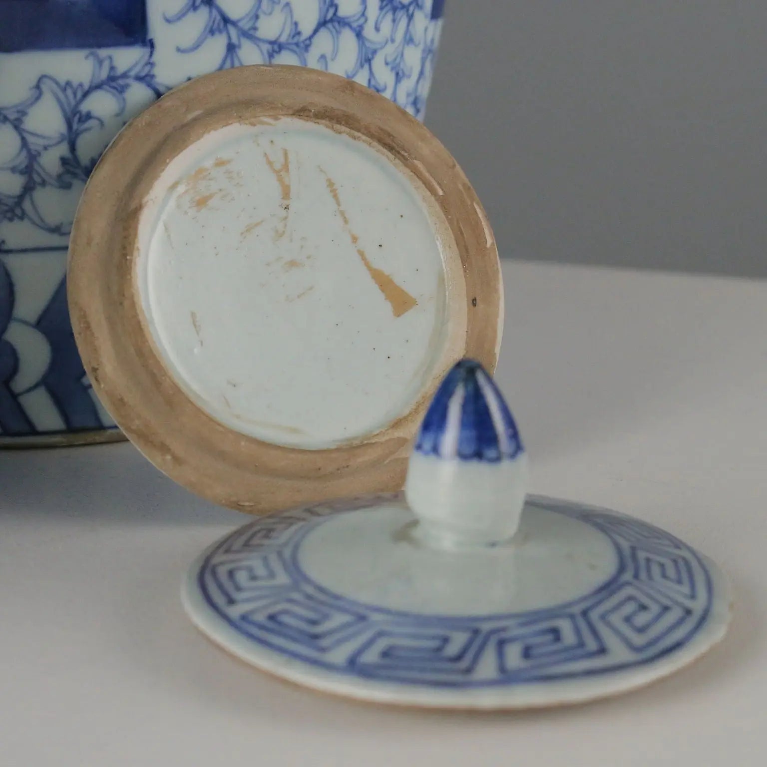 Antique Ginger Jars with Porcelain Lid China XX Century