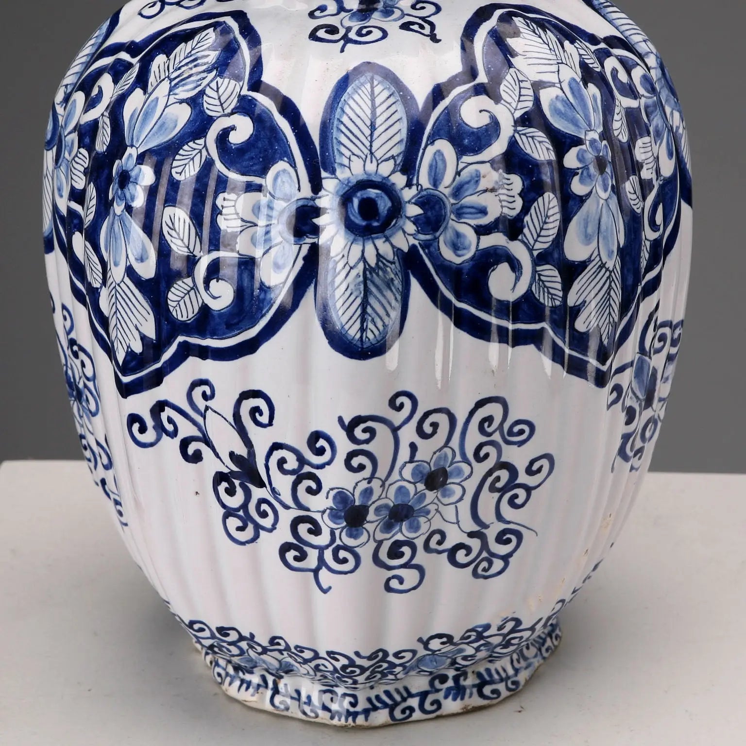Antique Vase Majolica Aprey Manufacture France XIX Century