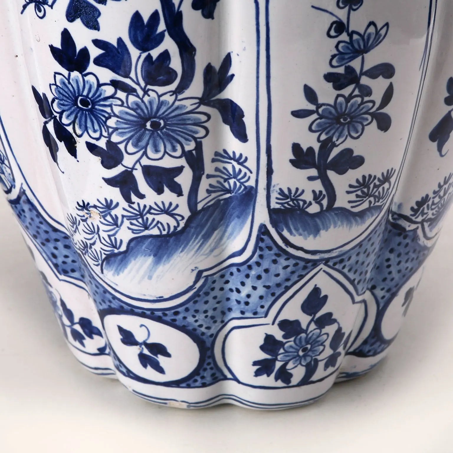 Antique Vase with Lid Majolica Aprey Manufacture France XX Century