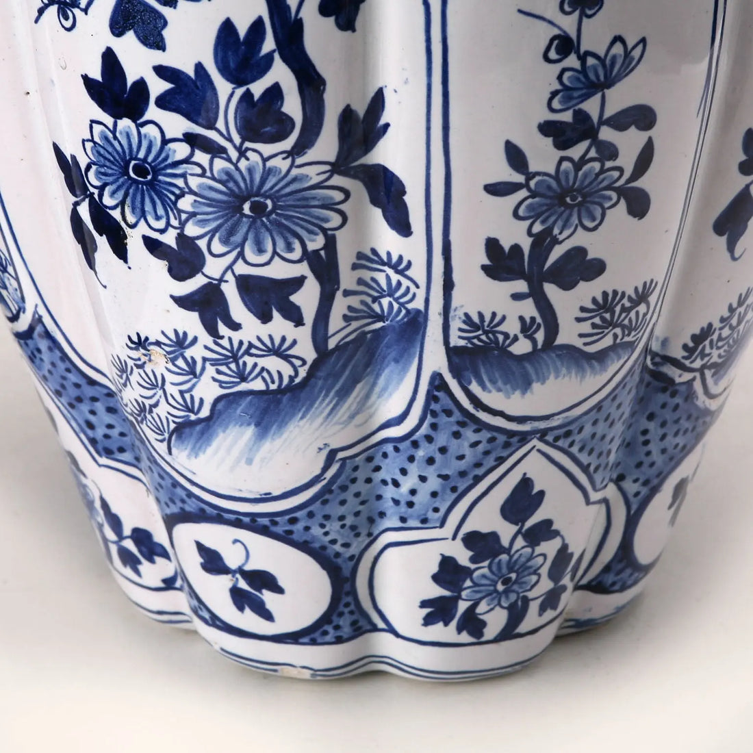 Antique Vase with Lid Majolica Aprey Manufacture France XX Century
