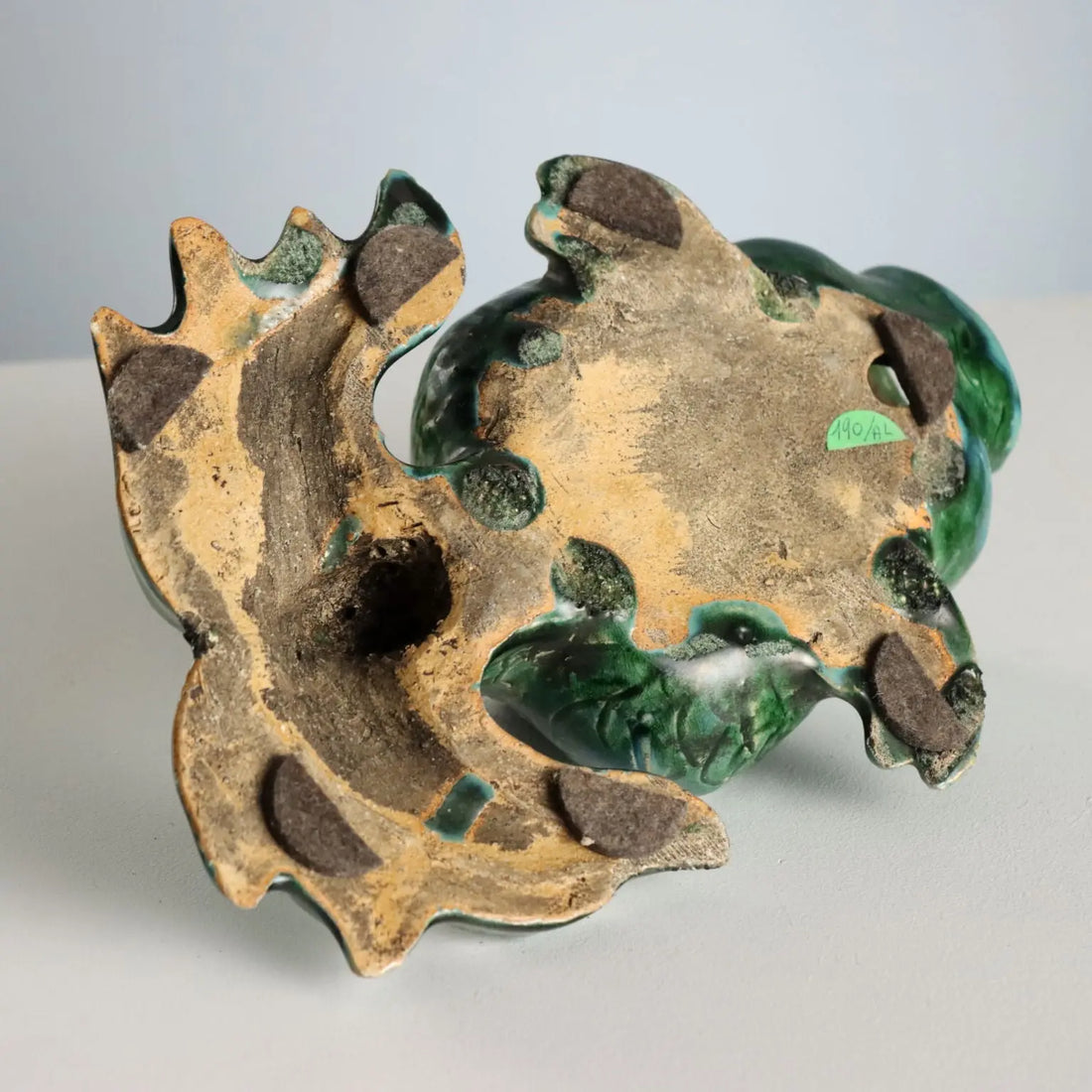 Glazed Ceramic Koi Carp Fish Vintage Asia 1960s-1970s