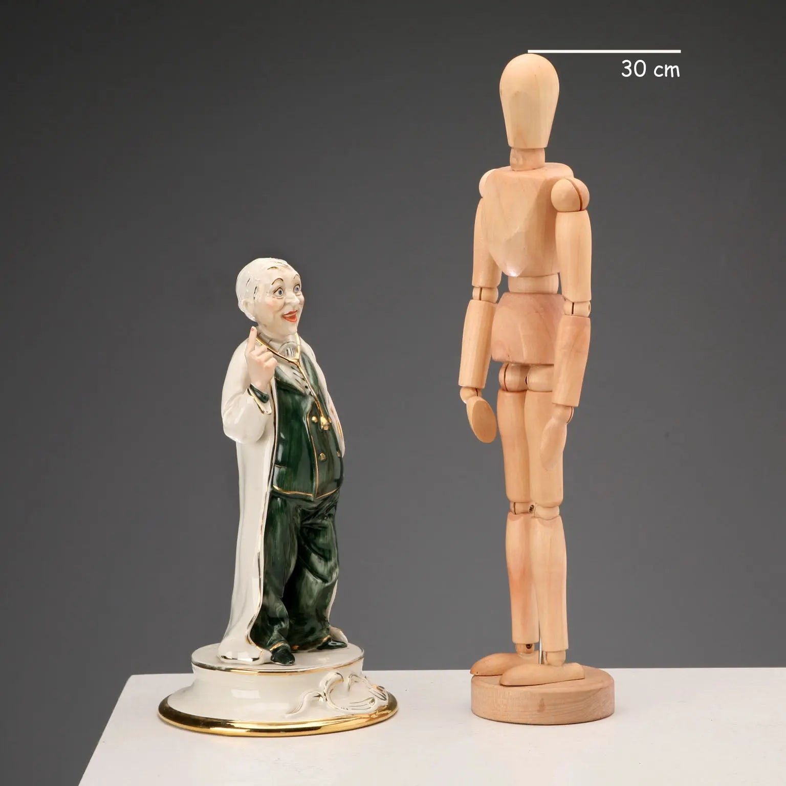 Antique Miniature of a Doctor Porcelain CVS Manufacture XX Century