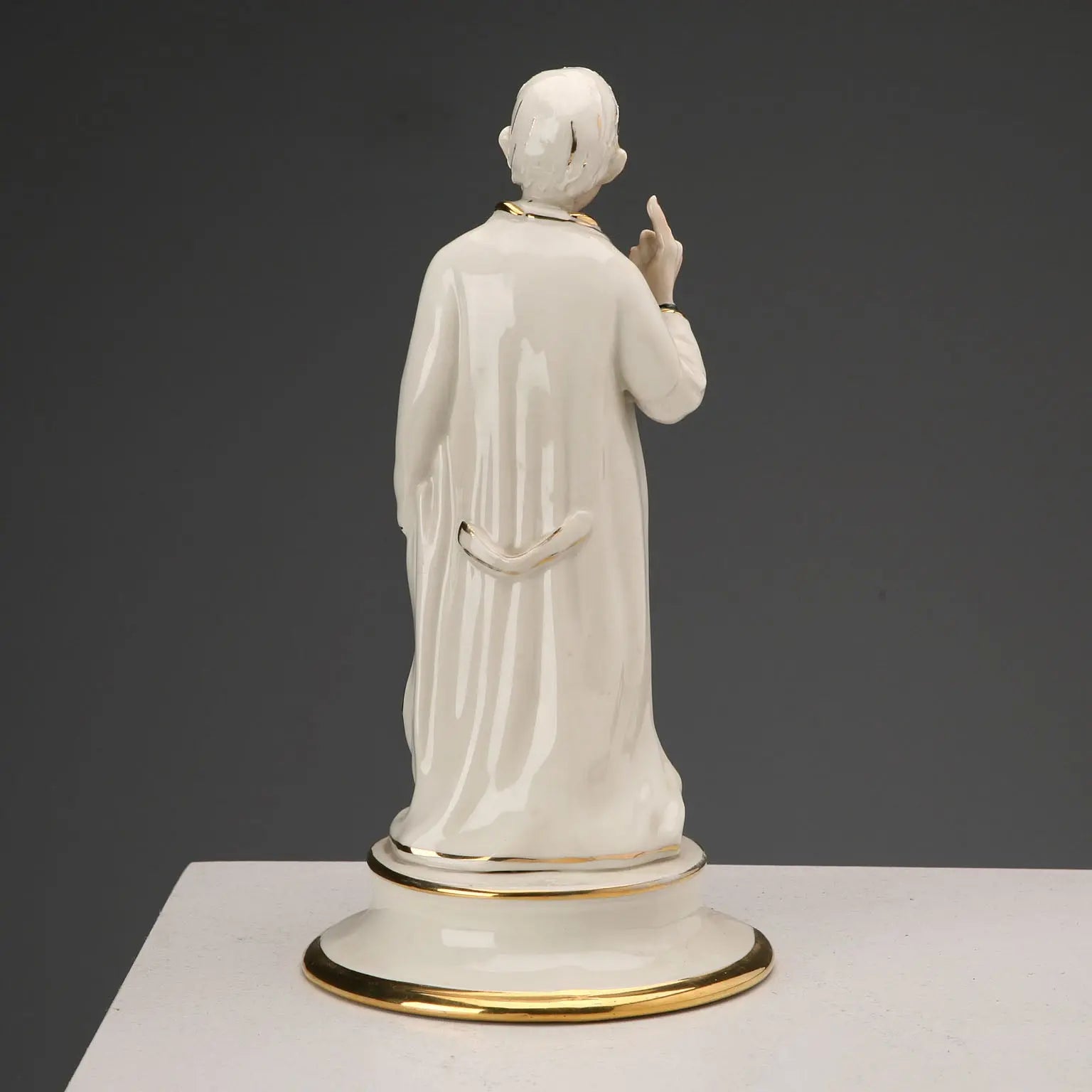 Antique Miniature of a Doctor Porcelain CVS Manufacture XX Century