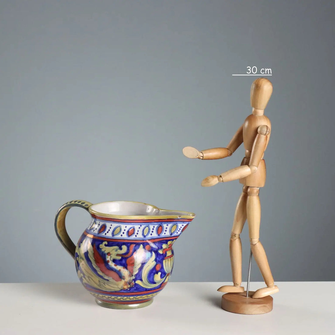 Antique Pourer Majolica Alberto Rubboli Gualdo Tadino XX Century
