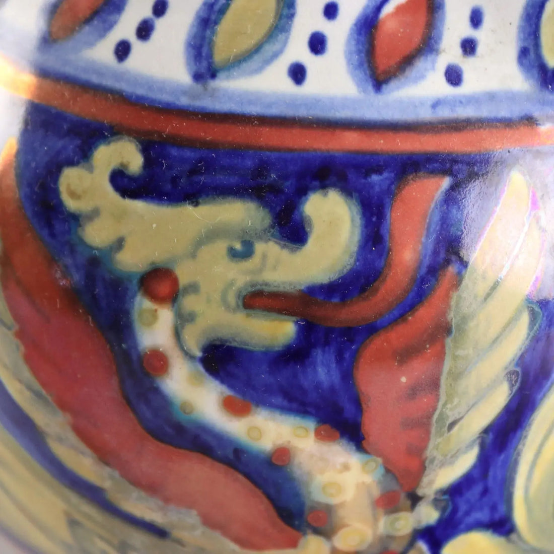 Antique Pourer Majolica Alberto Rubboli Gualdo Tadino XX Century