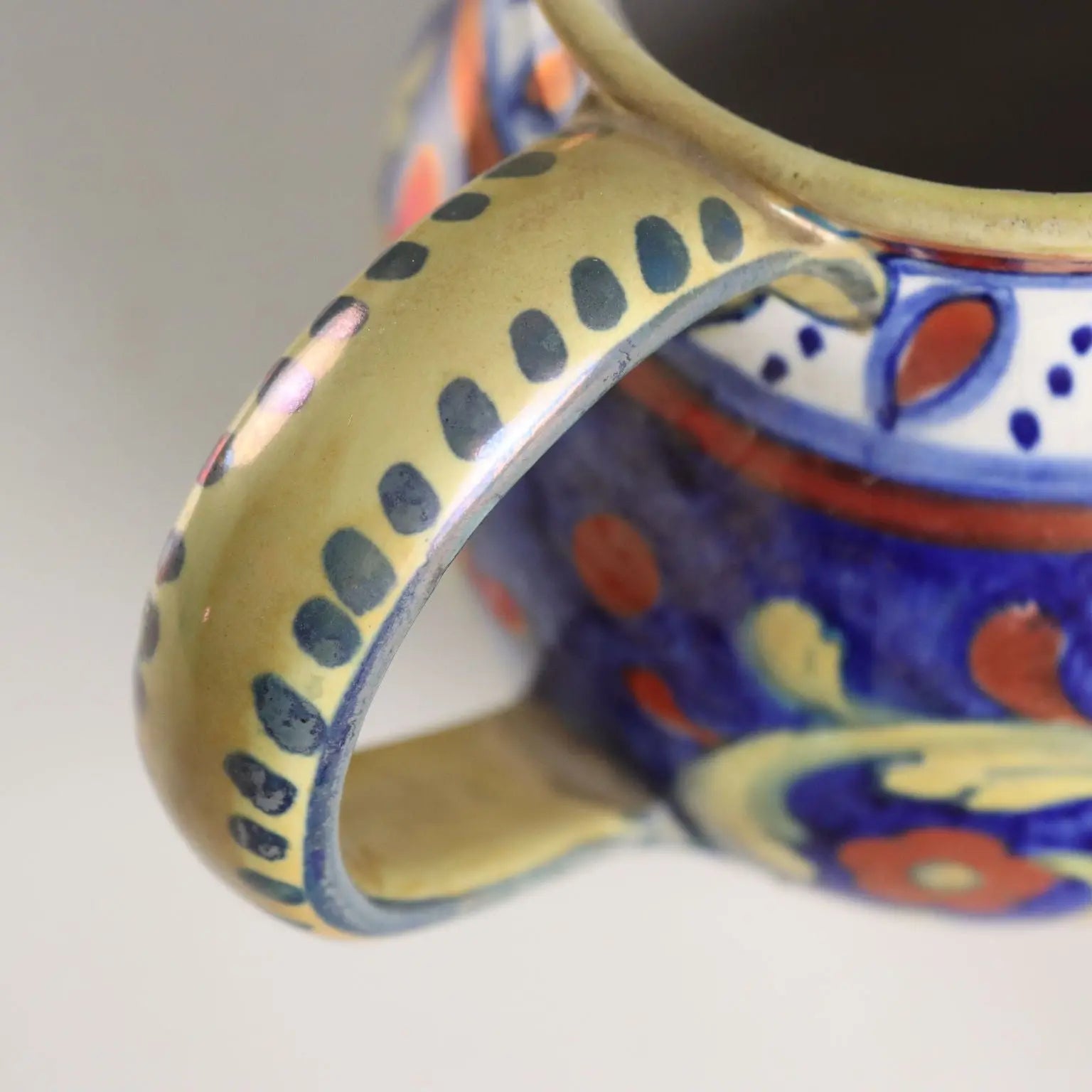 Antique Pourer Majolica Alberto Rubboli Gualdo Tadino XX Century