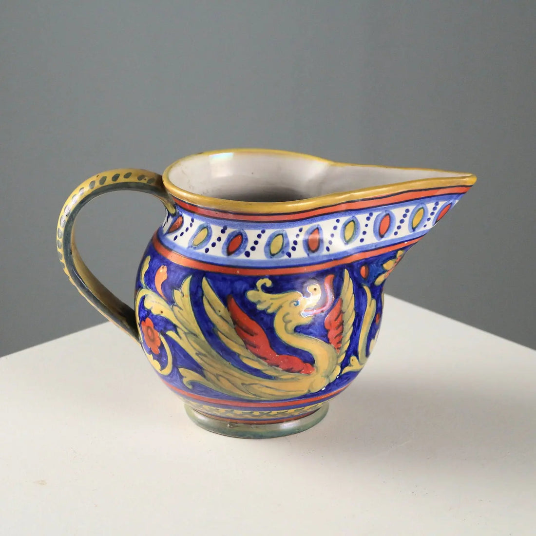 Antique Pourer Alberto Rubboli Gualdo Tadino Majolica XX Century
