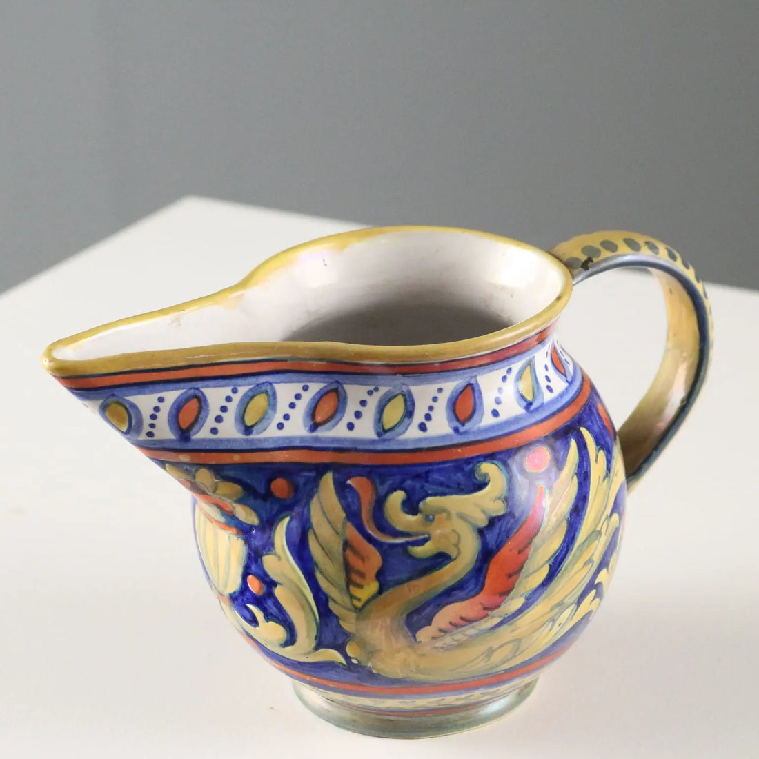 Antique Pourer Alberto Rubboli Gualdo Tadino Majolica XX Century