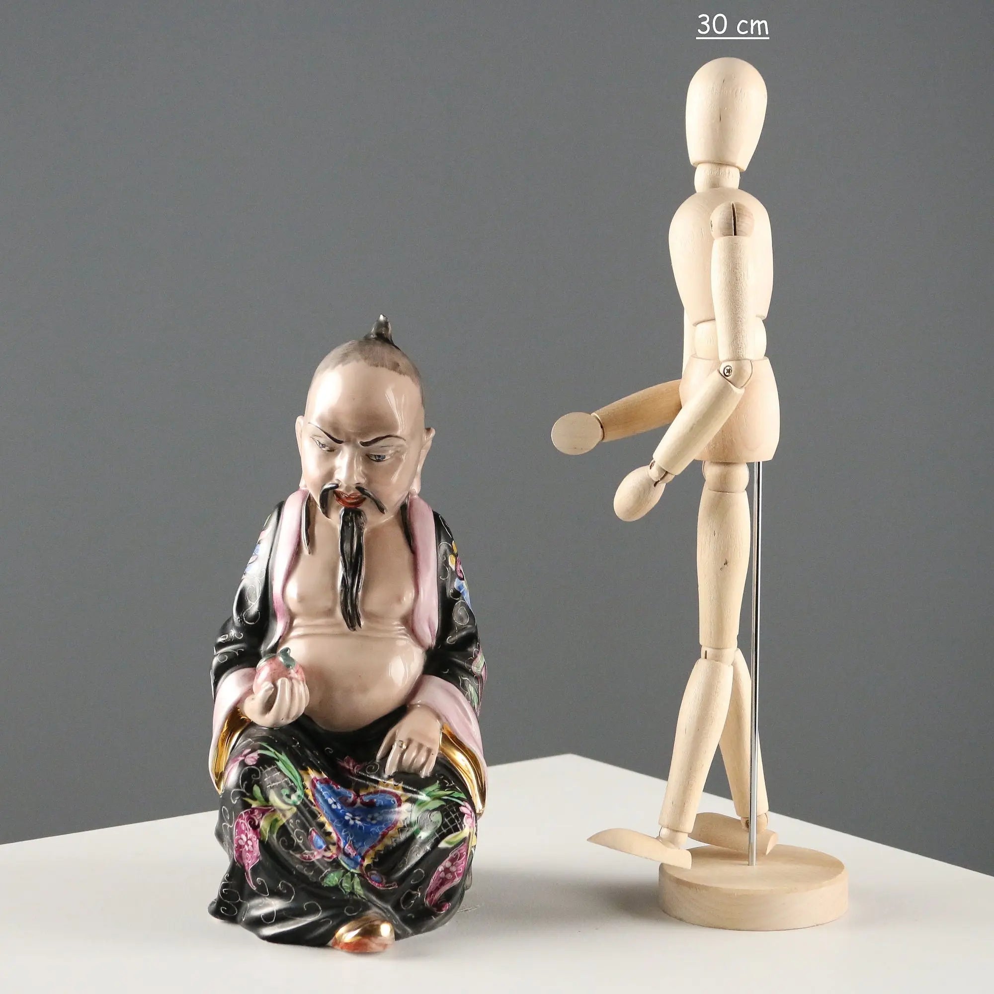 Antique Figurine G. Tripi Hand-Decorated Signed XX Century