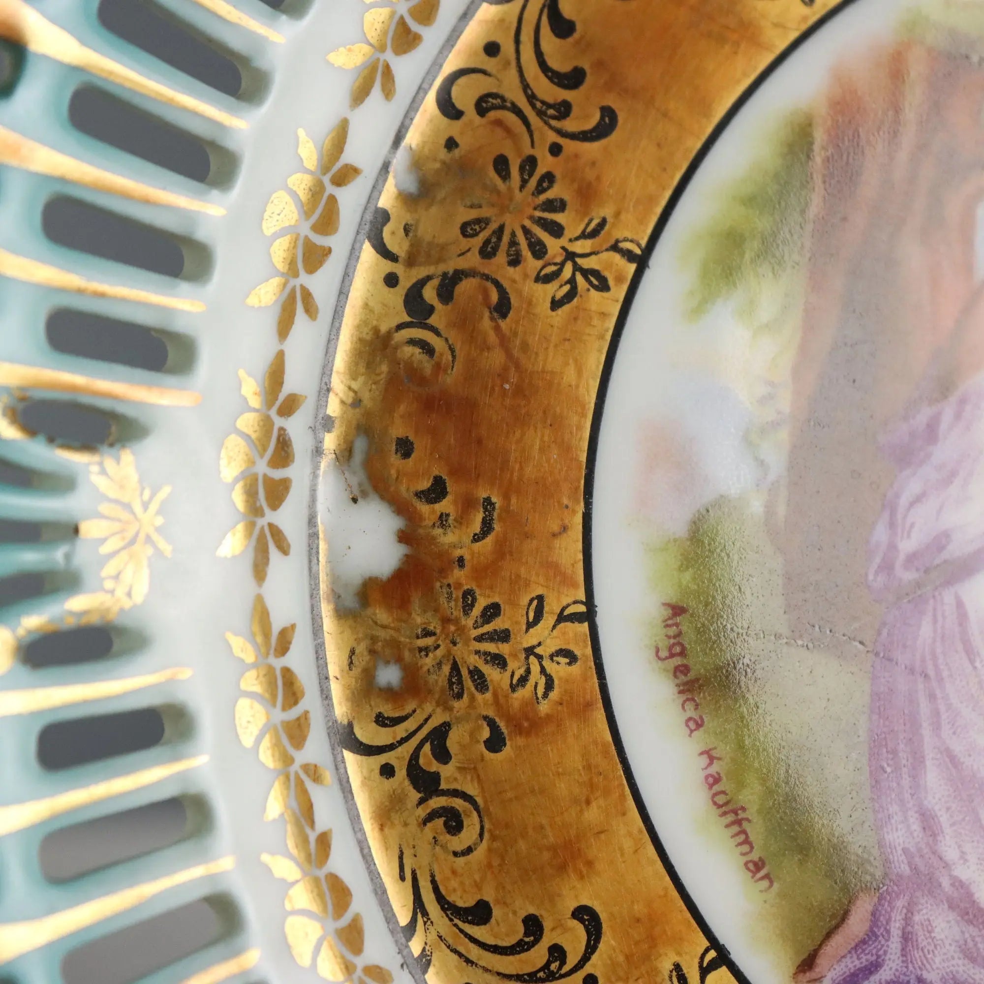 Antique Schwarzenhammer Porcelain Dessert Service Germany XX Century